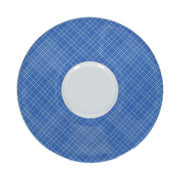 Set of 6, Blue Breakfast Saucer, Flower & Colors