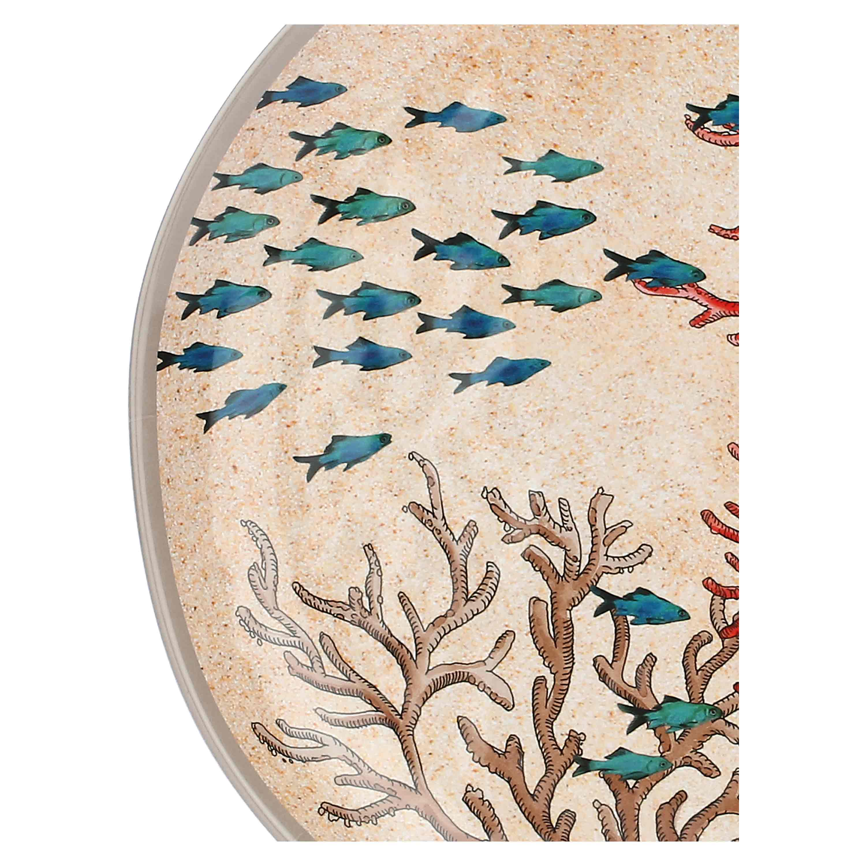 Set da 2, Piatto Piano, Sea Life - Melamina, Ø 27 cm