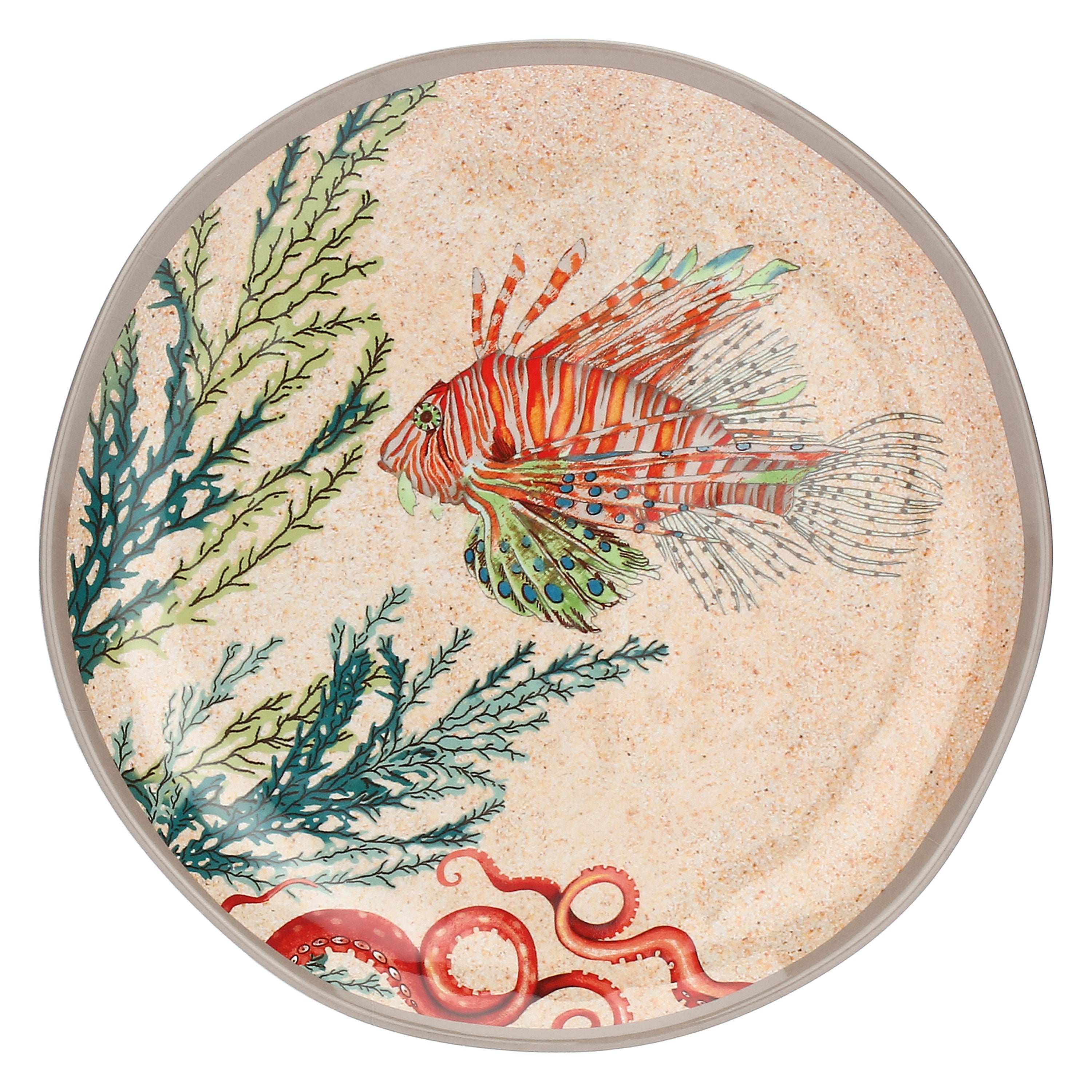 Set da 2, Piatto Frutta, Sea Life - Melamina, Ø 21 cm