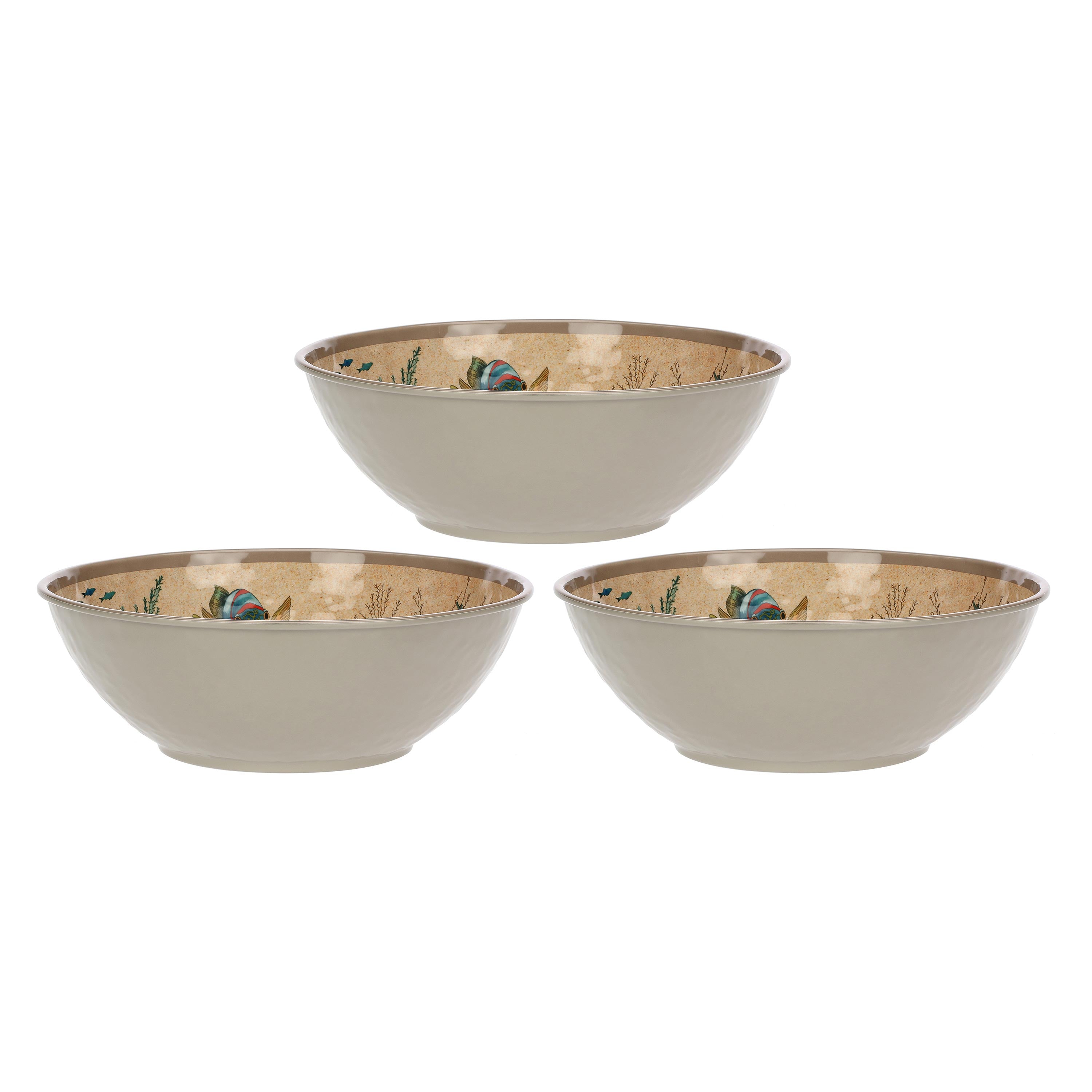 Set da 3, Insalatiera, Sea Life - Melamina, Ø 36 cm