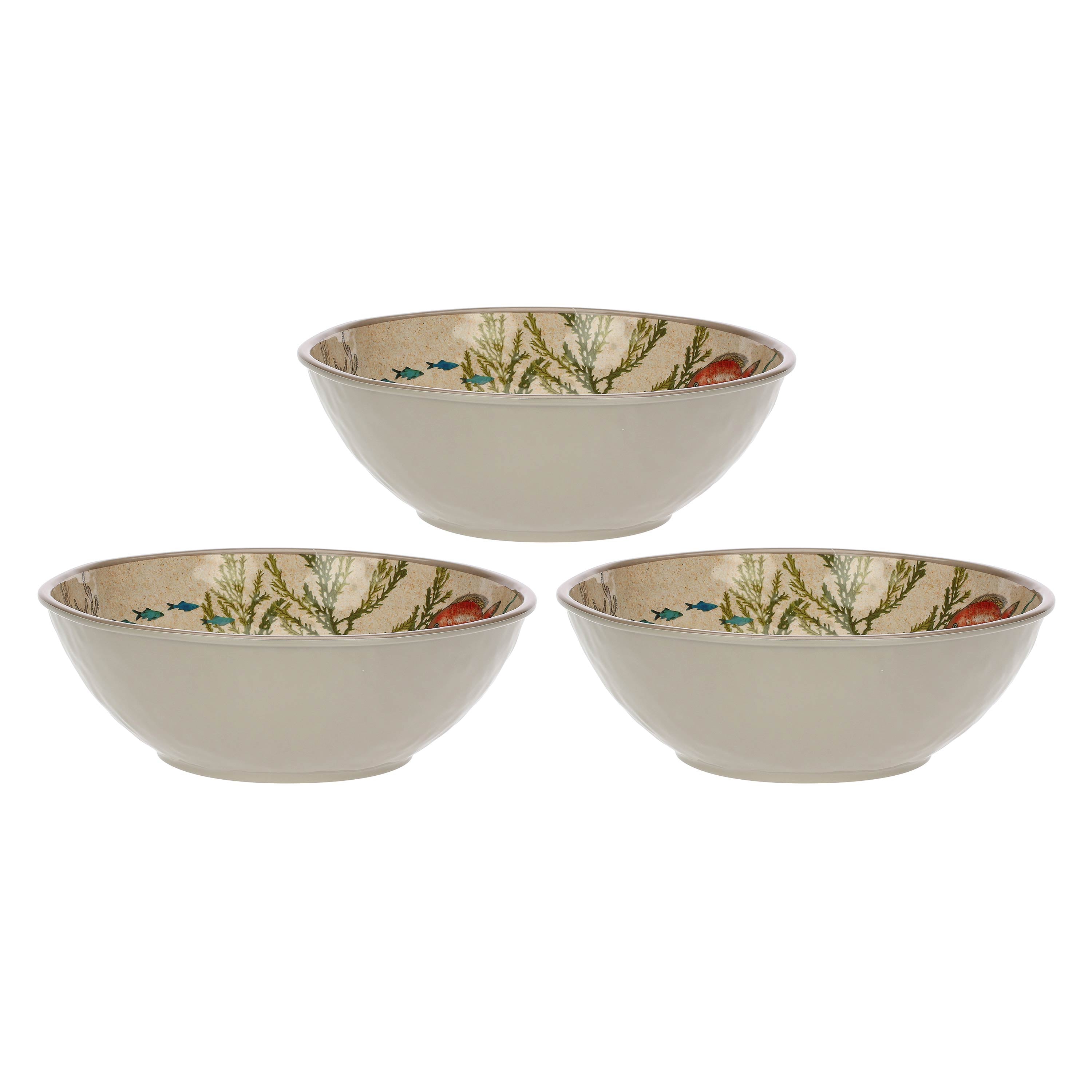 Set da 3, Insalatiera, Sea Life - Melamina, Ø 28 cm