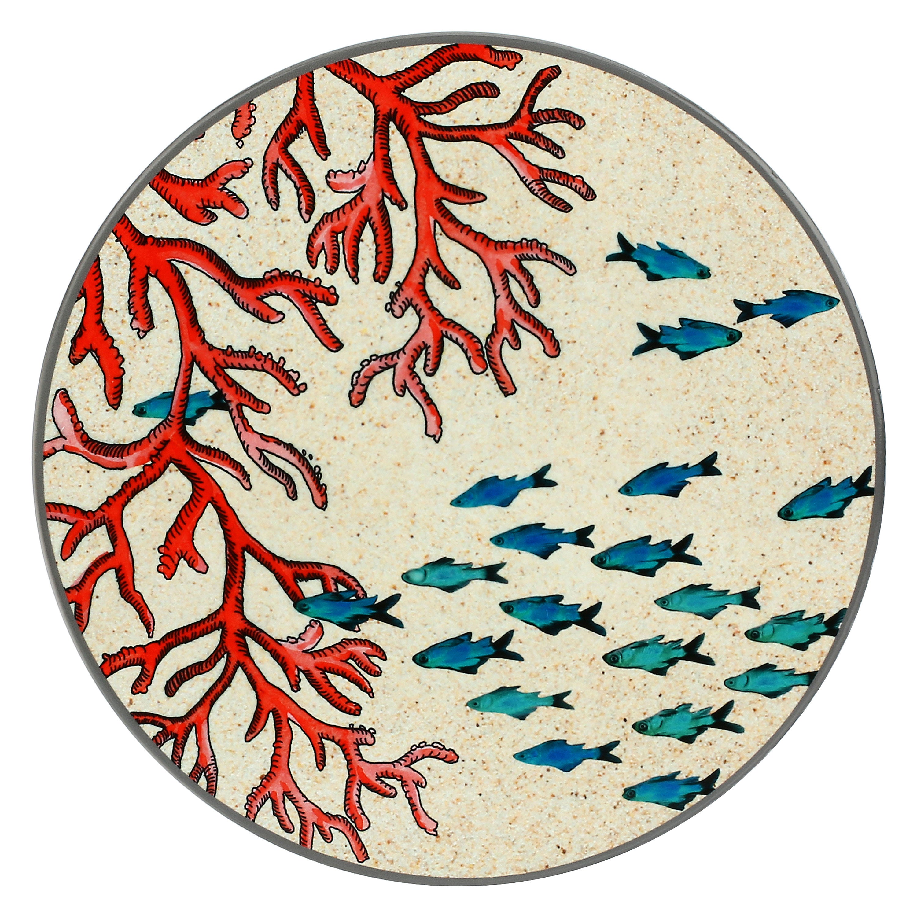 Sottopentola Corallo, Sea Life - ceramica, Ø 20 cm