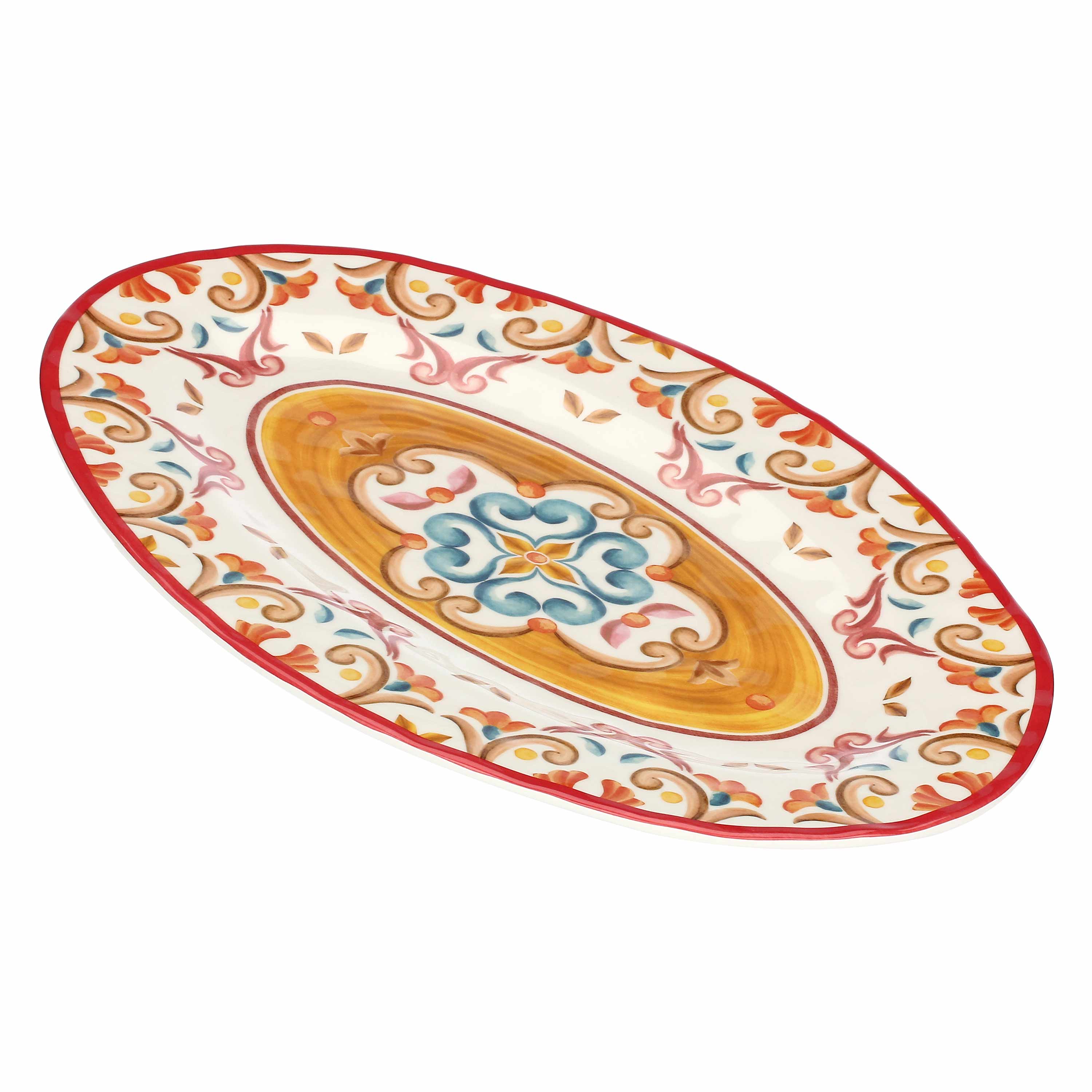 Vassoio Ovale, Borgo - Melamina, 45x30 cm