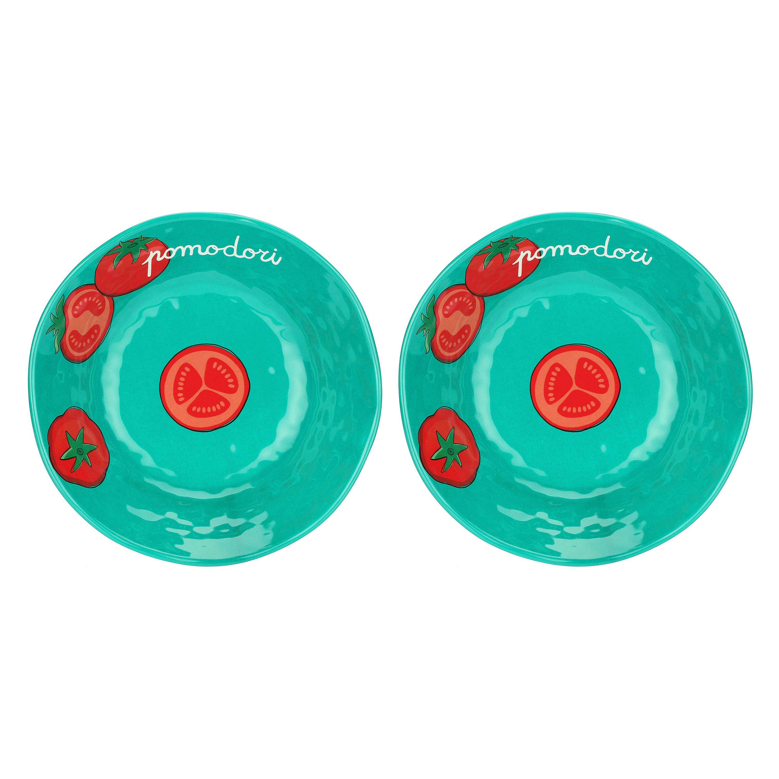 Set da 2, Piatto Fondo, Med Land - Melamina, Ø 19,5 cm