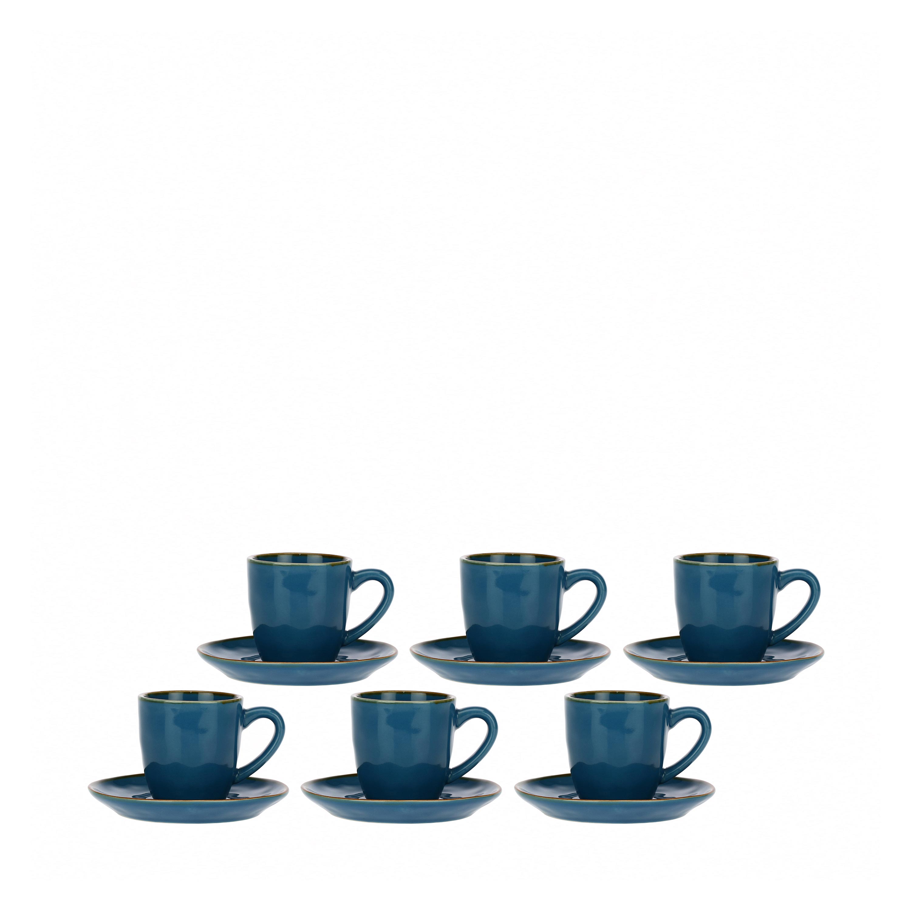Set da 6 Tazze da caffè con piattino, Concerto - Gres, 90 cc