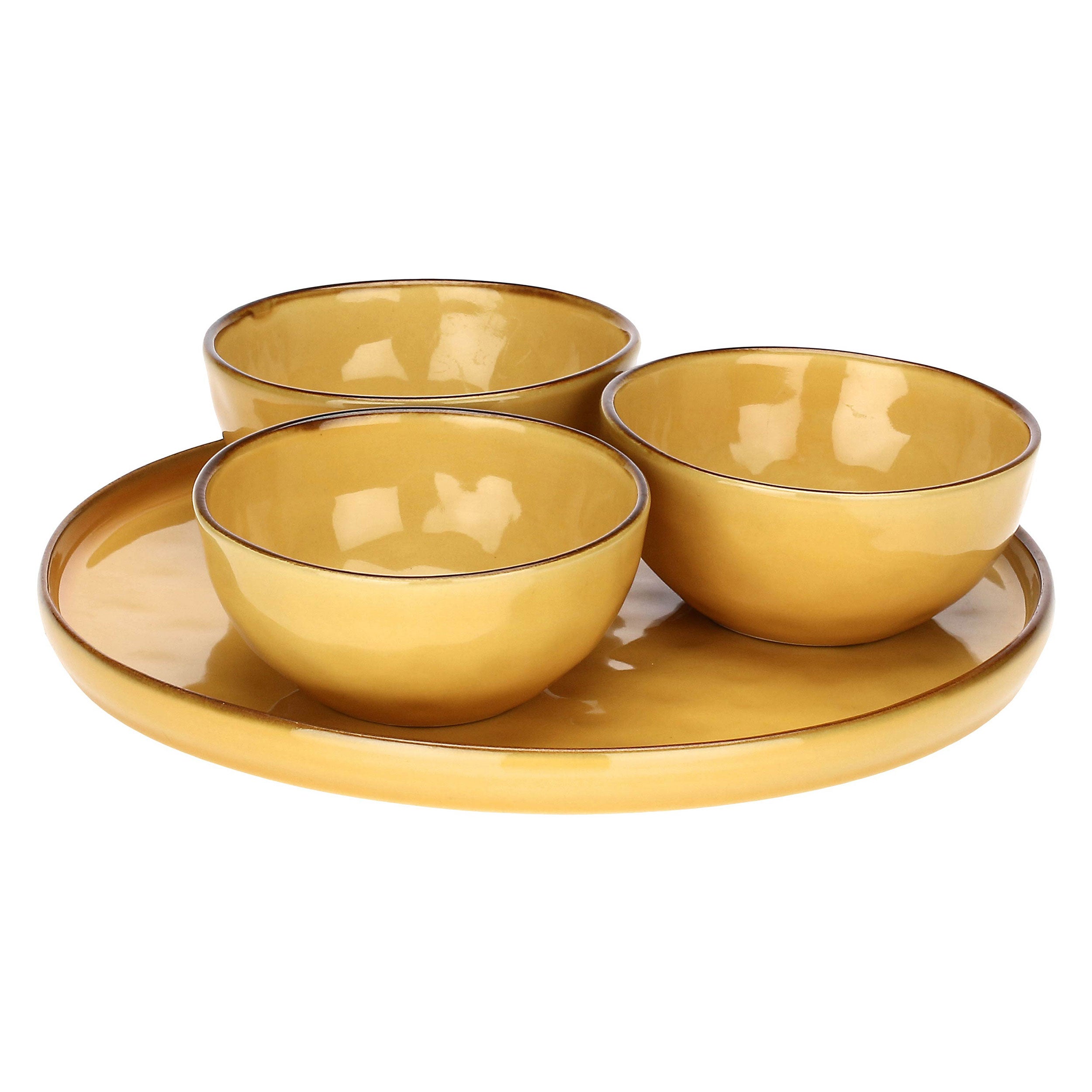 Ocra Concerto Aperitif Set - Stoneware, Ø 27 cm