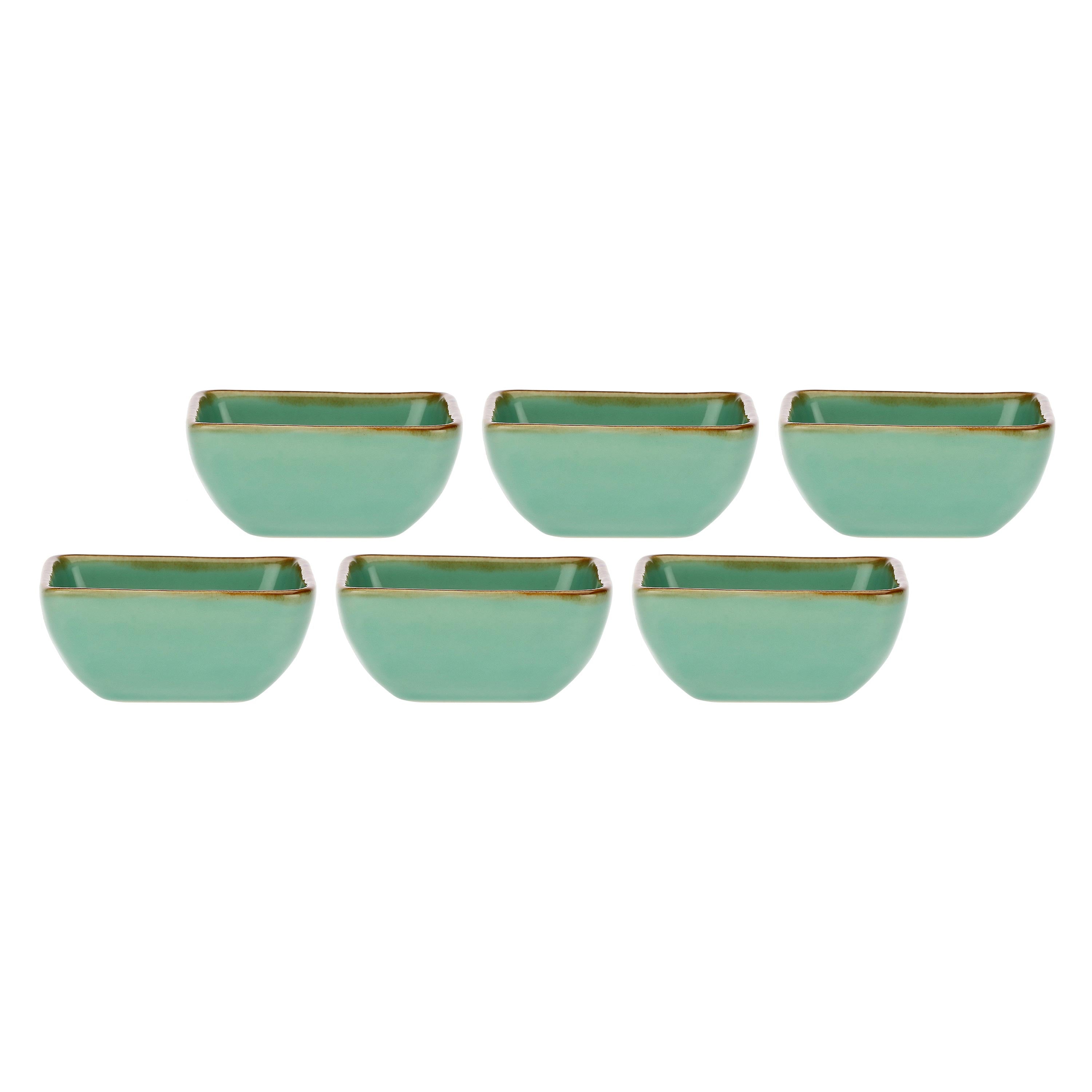 Set da 6, Ciotoline Quadrate, Concerto - Gres, 8x8 cm