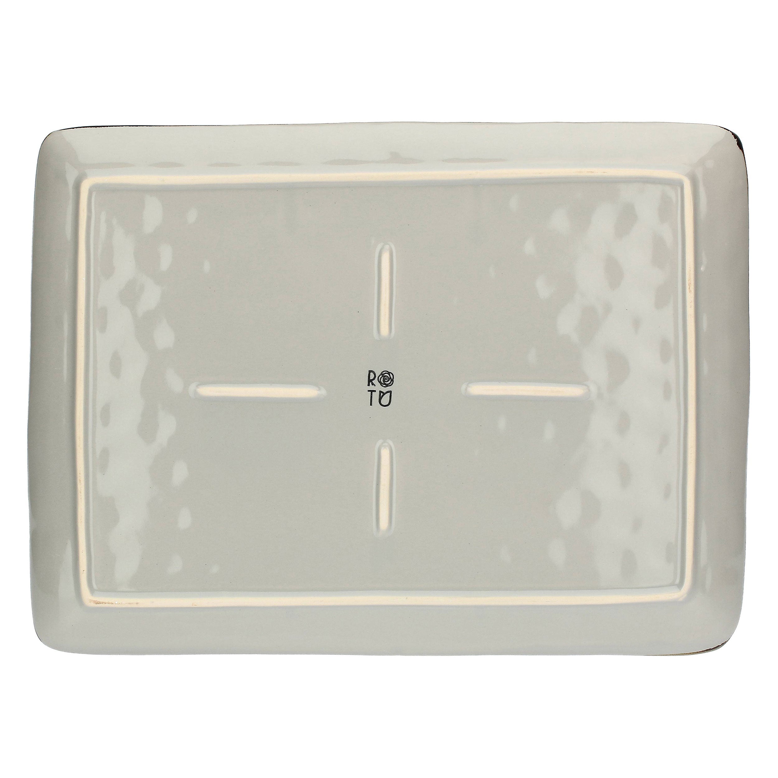 Grigio Perla Vass Rettangolare, Concerto - Gres, 36x26,6 cm