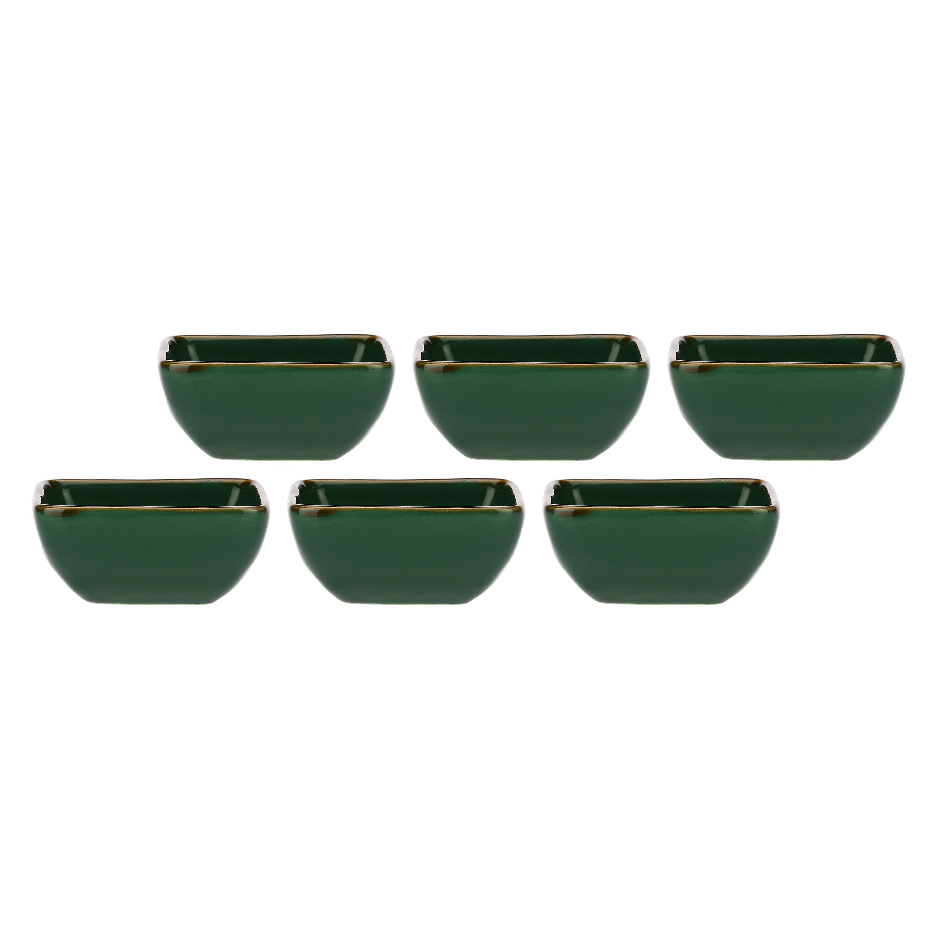 Set da 6, Ciotoline Quadrate, Concerto - Gres, 8x8 cm
