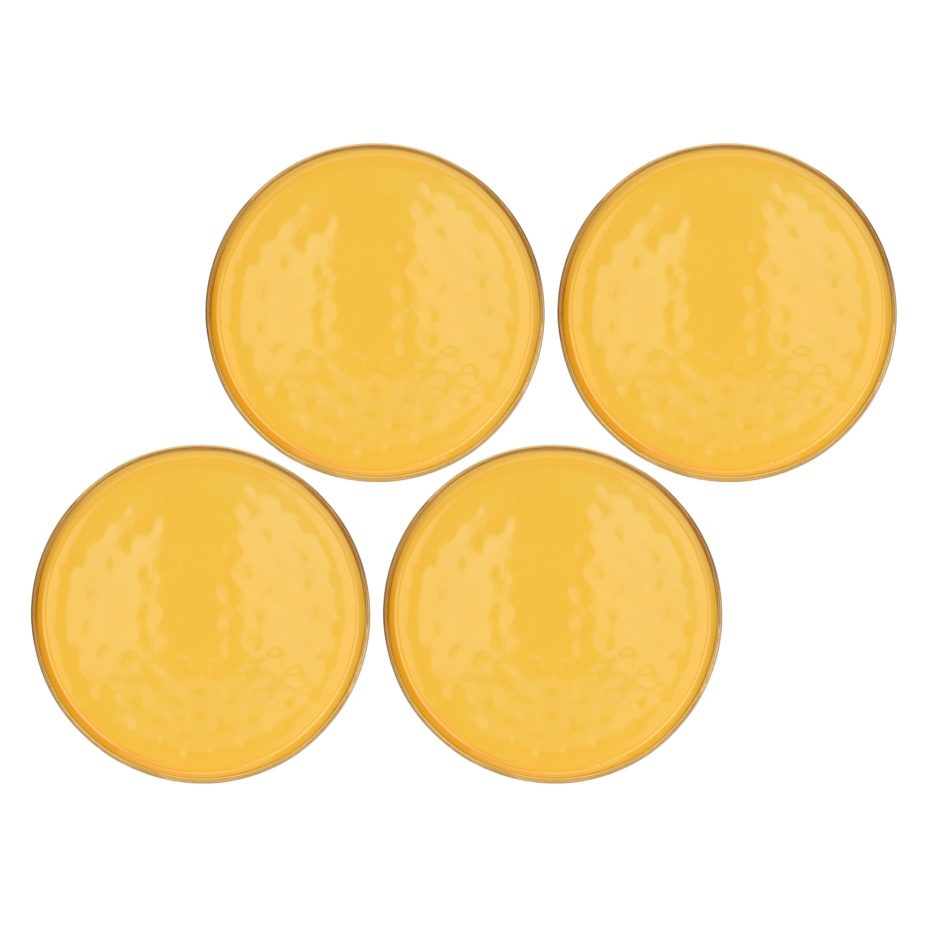 Set da 4, Ocra Piatto Teso, Concerto Glam - Gres, Ø 27 cm