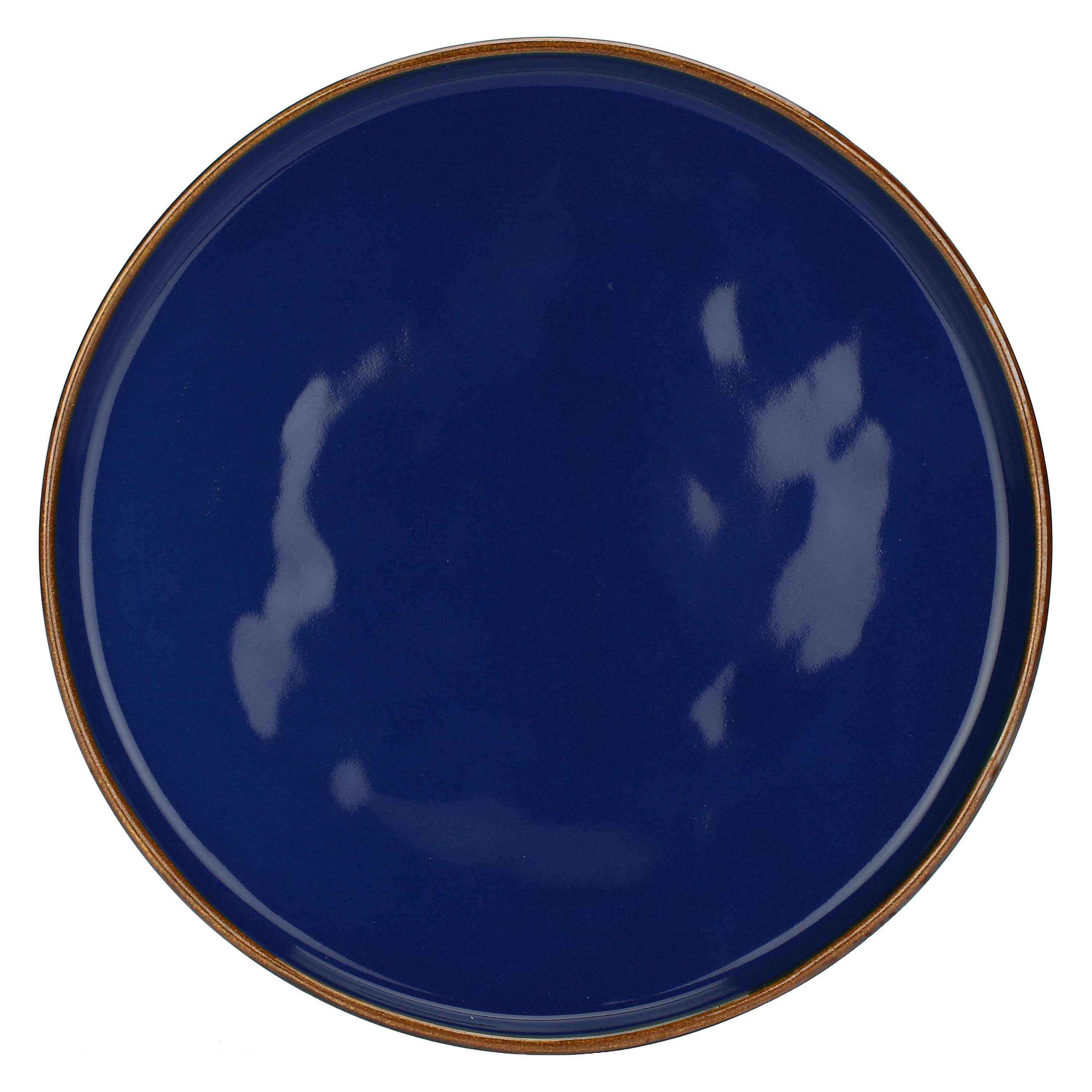 Set da 4, Blu Cobalto Piatto Teso, Concerto Glam - Gres, Ø 21 cm