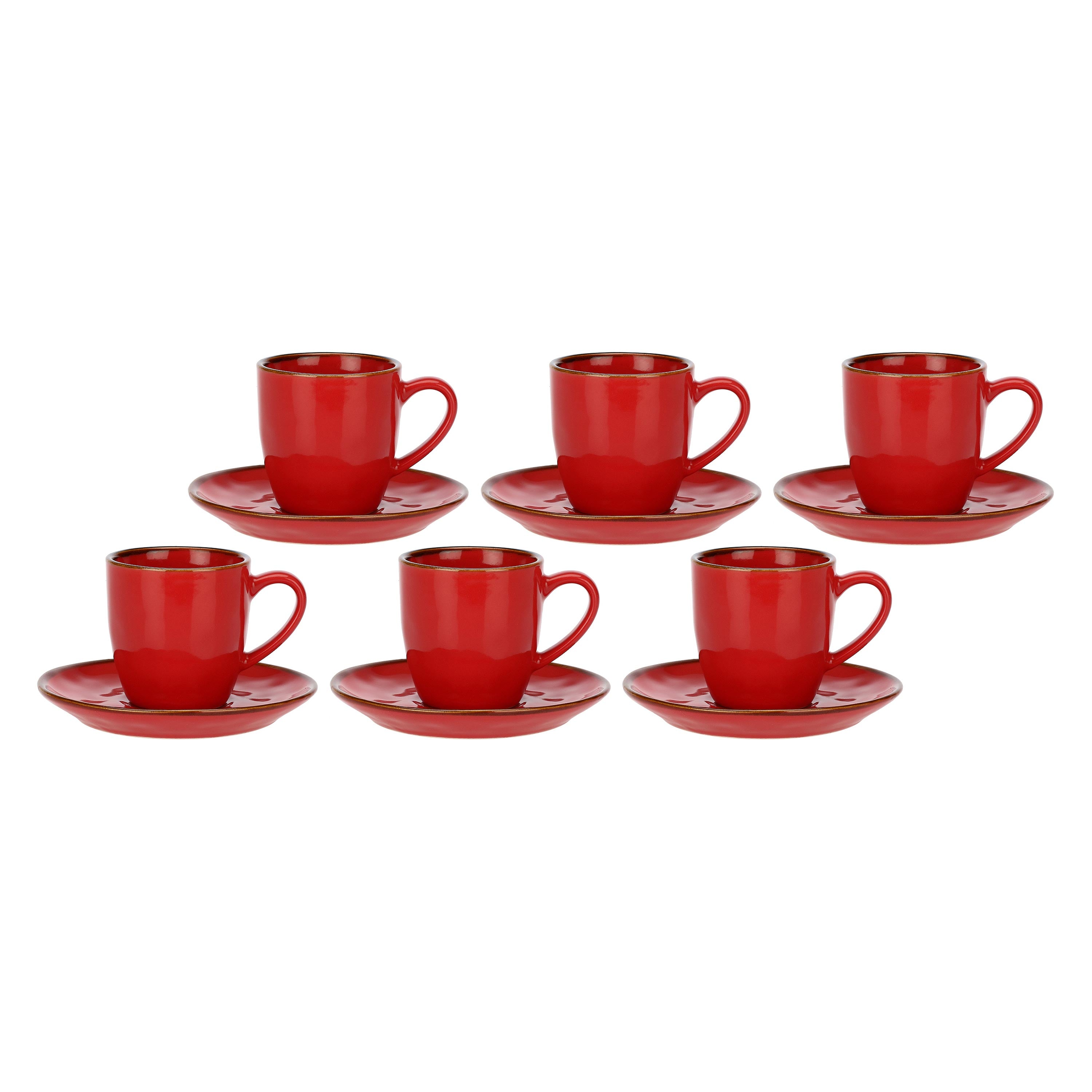 Set da 6 Tazze da caffè con piattino, Concerto - Gres, 90 cc
