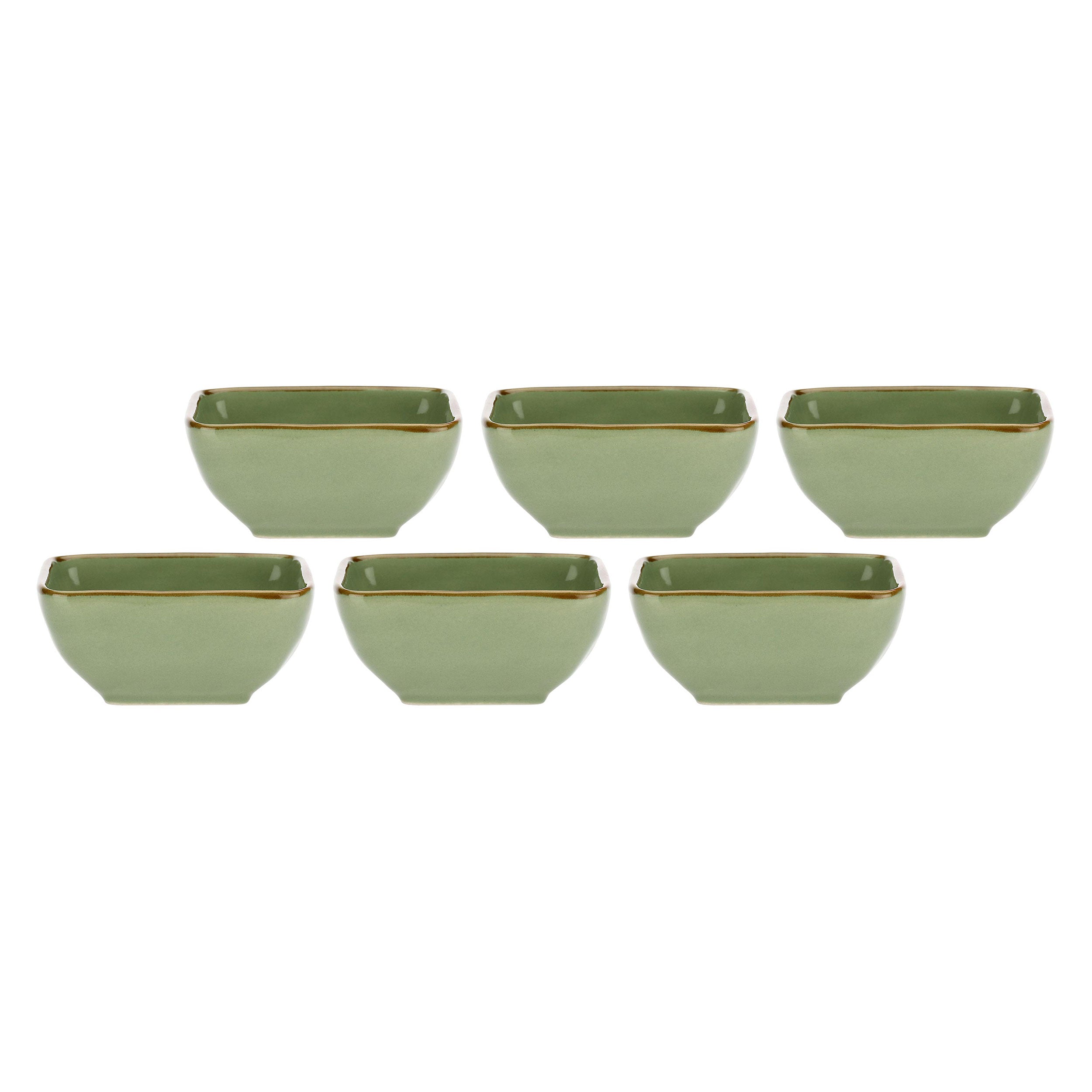 Set da 6, Ciotoline Quadrate, Concerto - Gres, 8x8 cm
