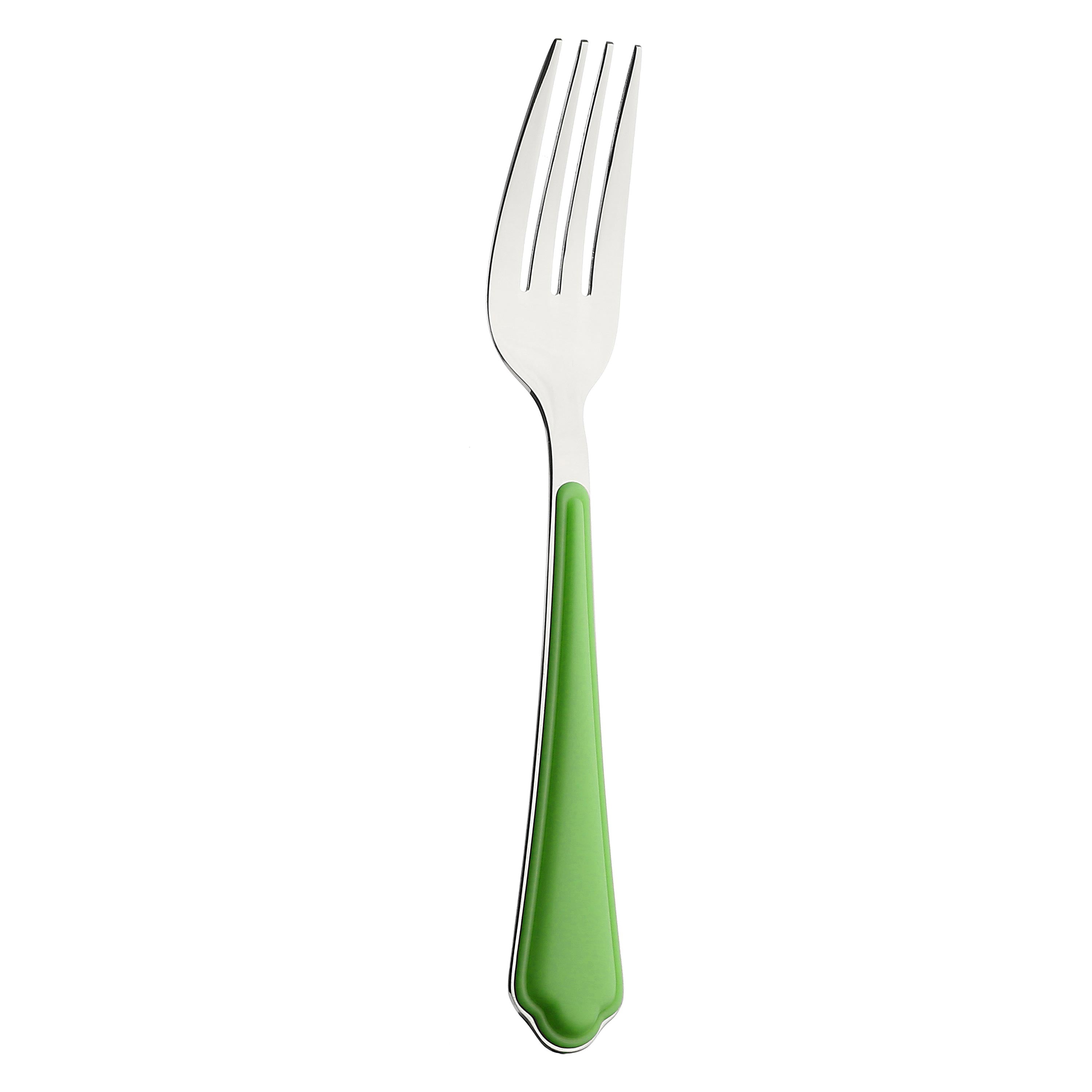 Set da 6, Forchetta Tavola, Portland Green - Metallo