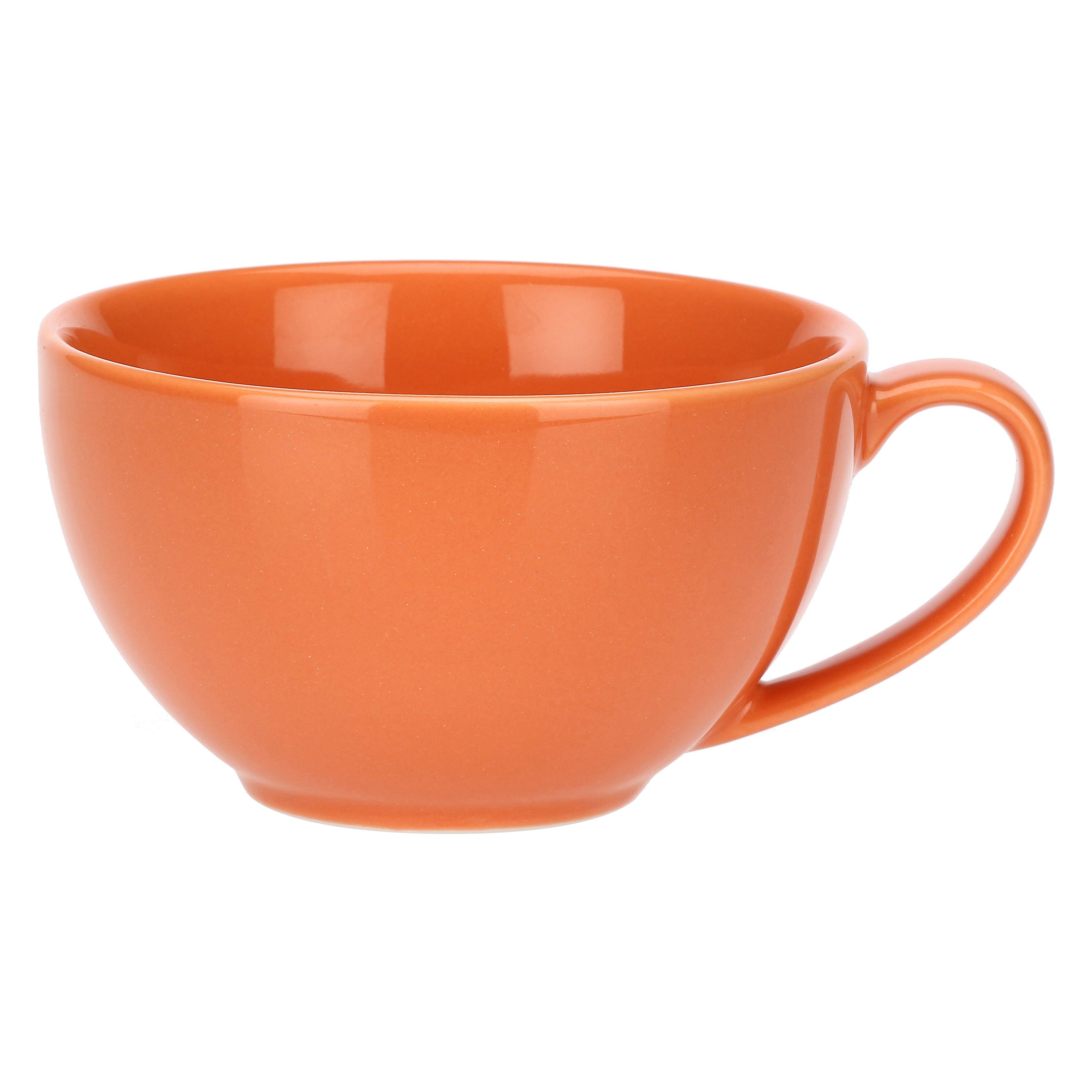 Set da 4, Tazza Colazione con piattino, Flor De Agua