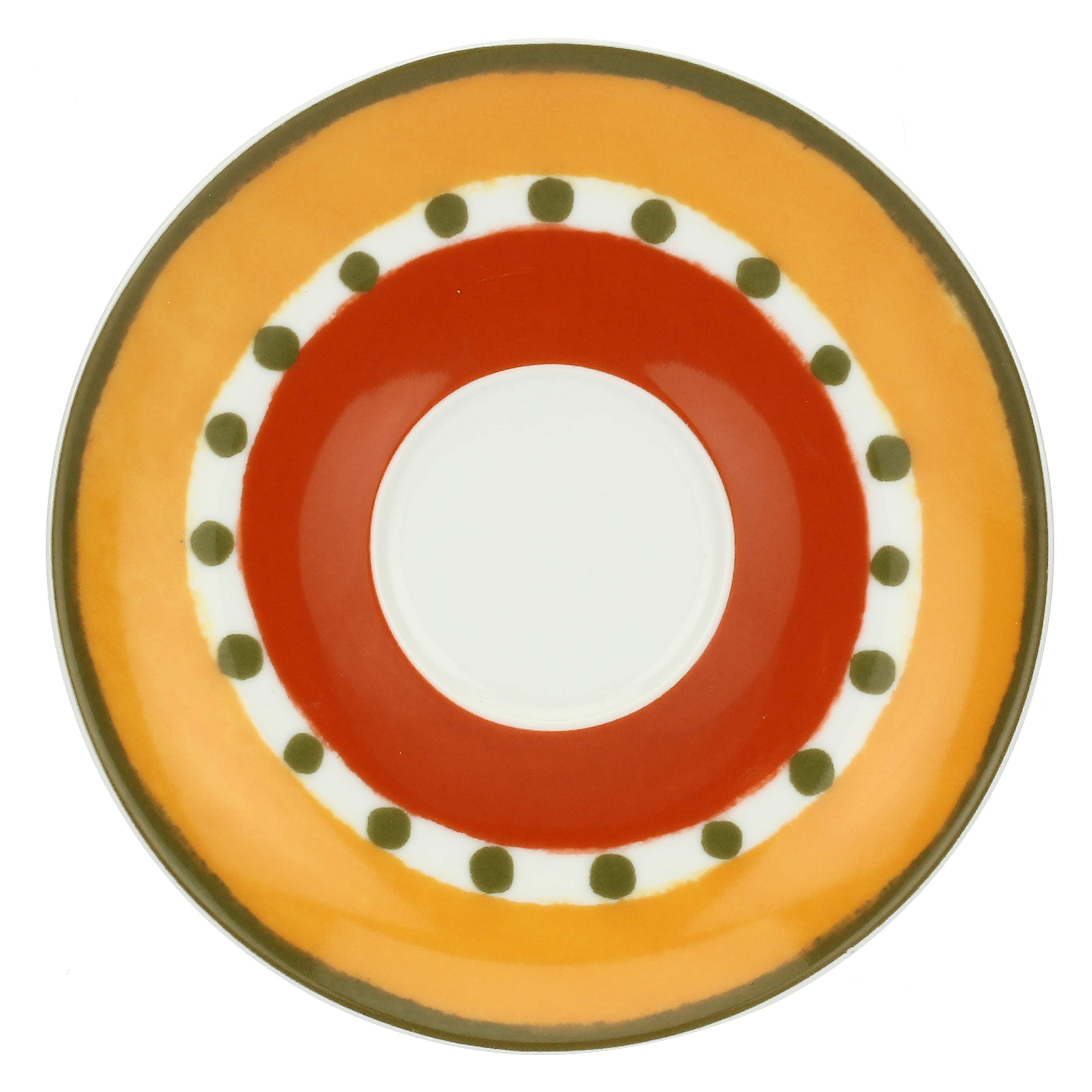 Set da 6, Tazza Tè con piattino Gialla, Cottage - Porcellana, 180 CC
