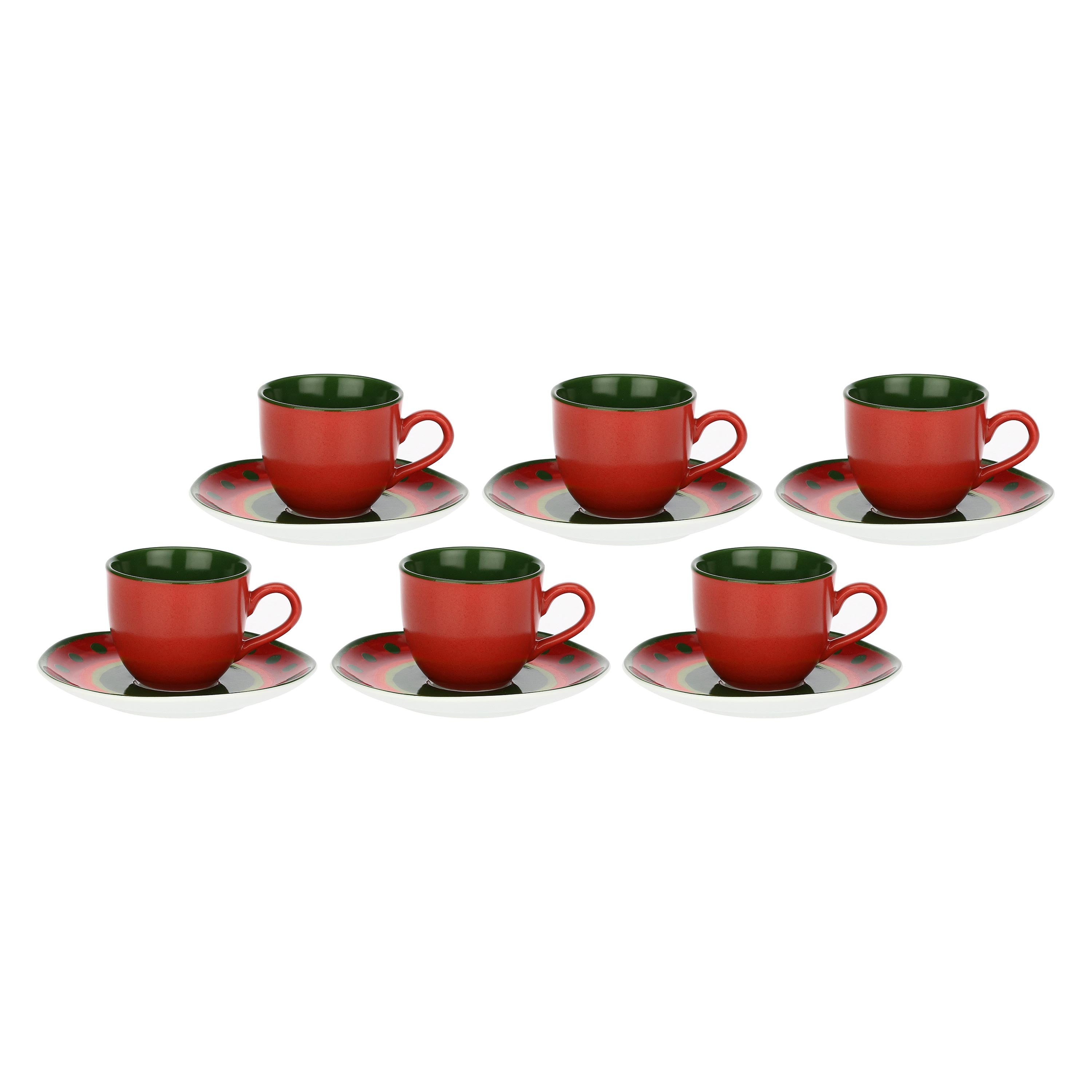 Set of 6, Cottage Coffee Cup 2, Cozy - Porcelain