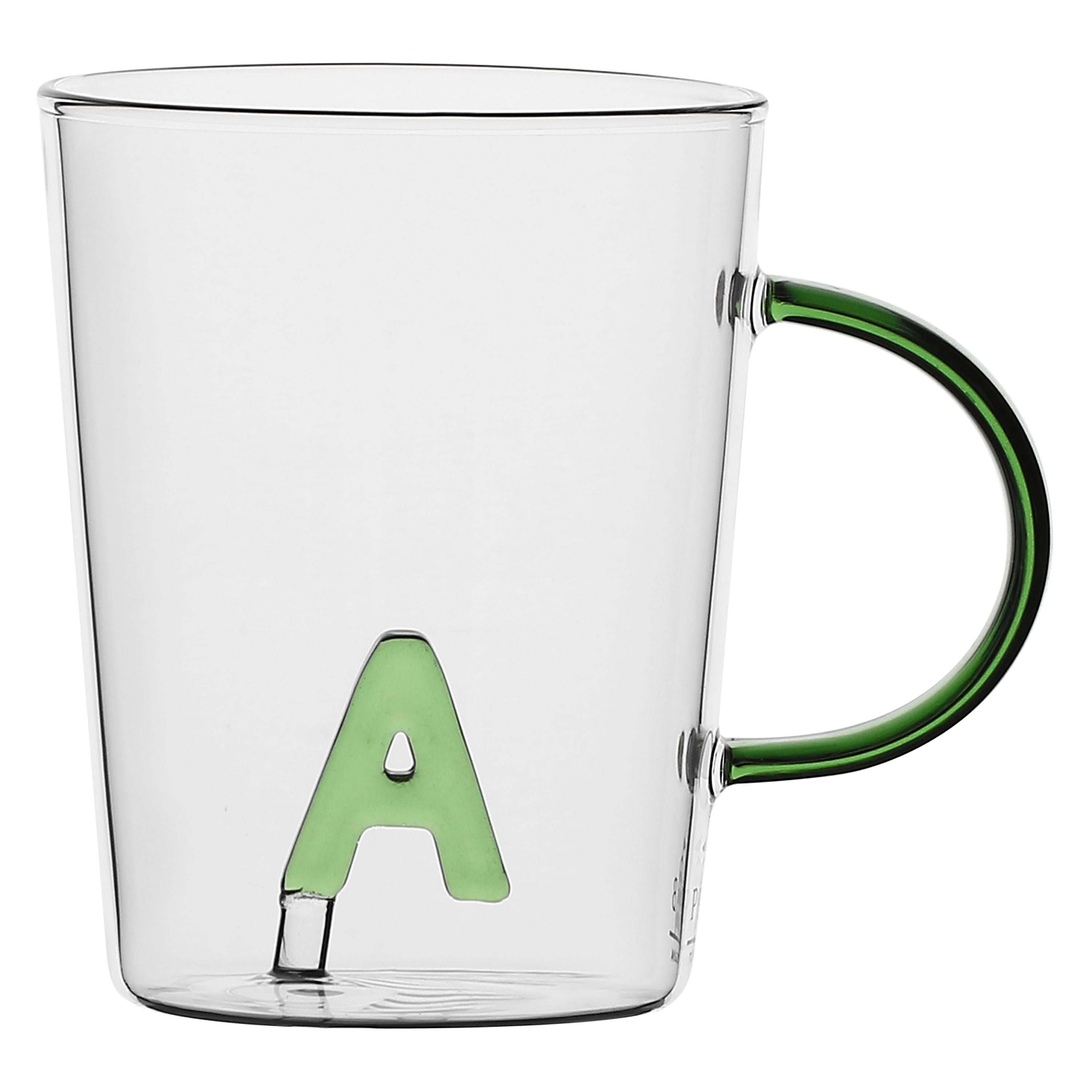 Set da 3, Tazza Borosilicato A, Allalettera - Vetro borosilicato, 440 cc