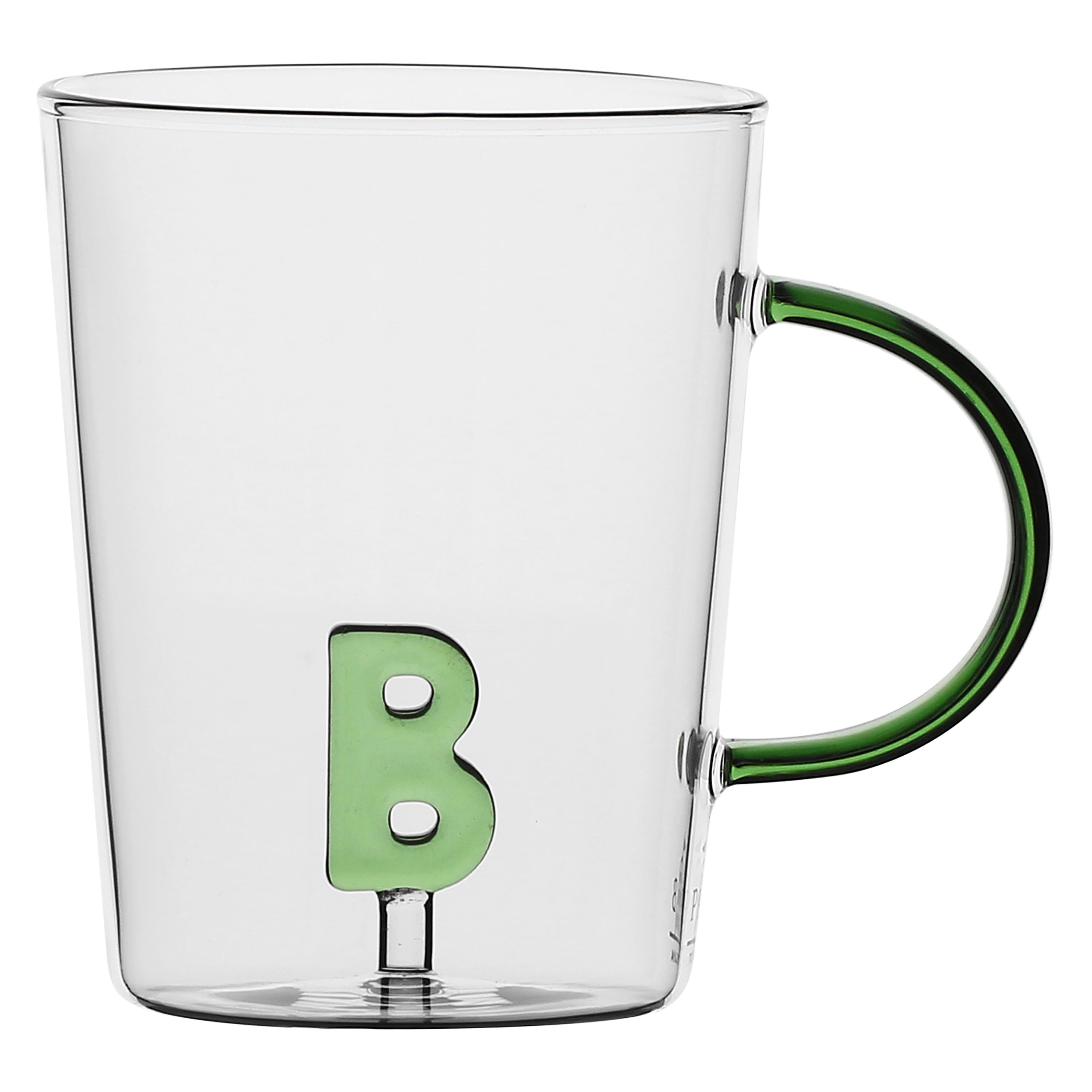 Set da 3, Tazza Borosilicato B, Allalettera - Vetro borosilicato, 440 cc