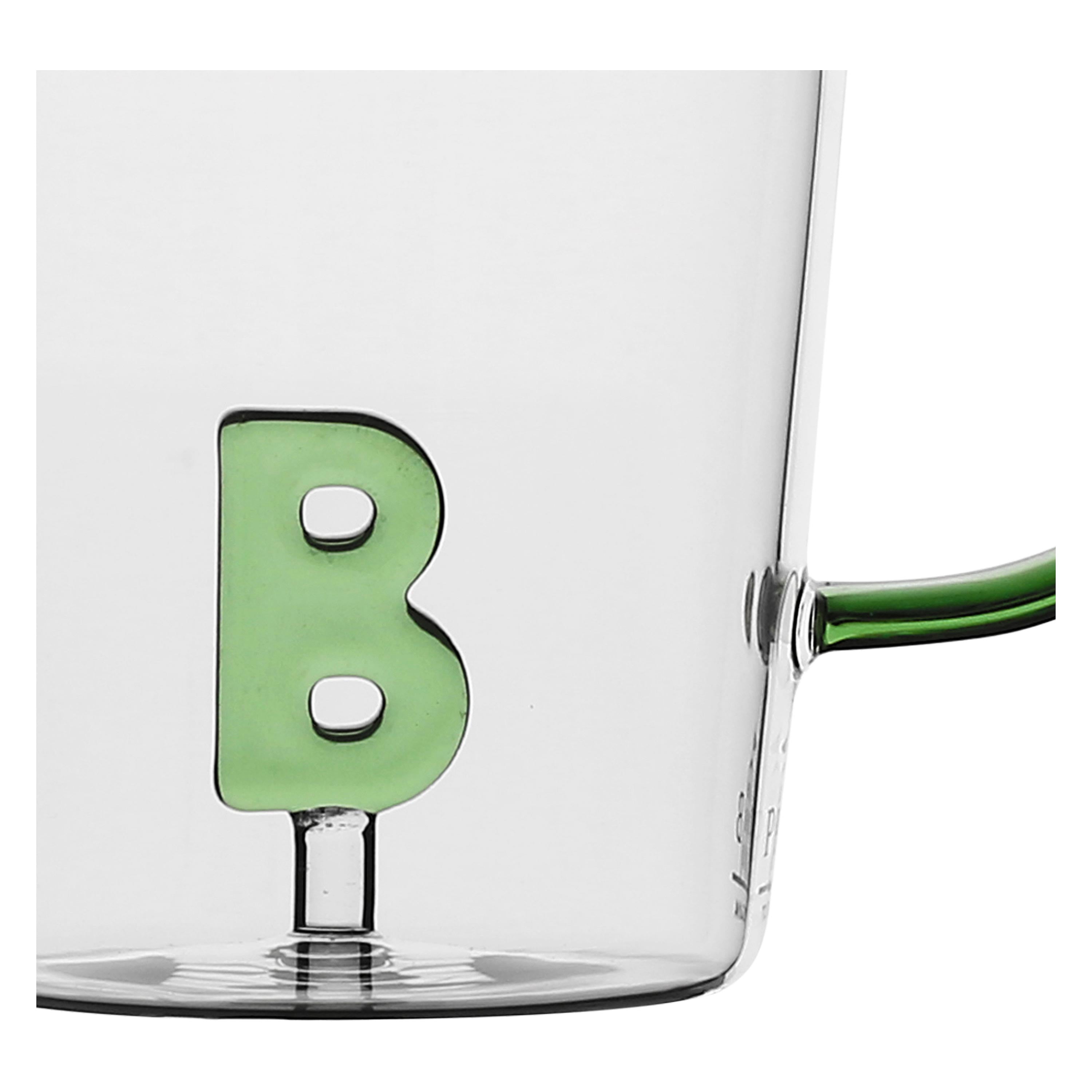 Set da 3, Tazza Borosilicato B, Allalettera - Vetro borosilicato, 440 cc