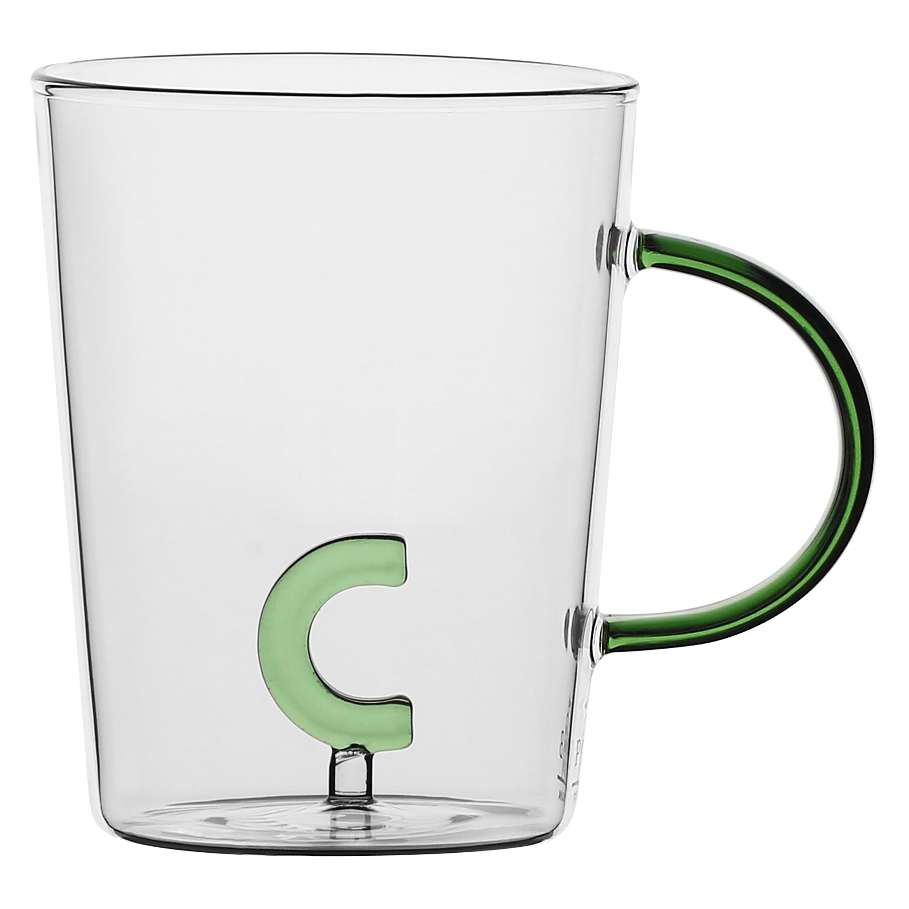 Set da 3, Tazza Borosilicato C, Allalettera - Vetro borosilicato, 440 cc