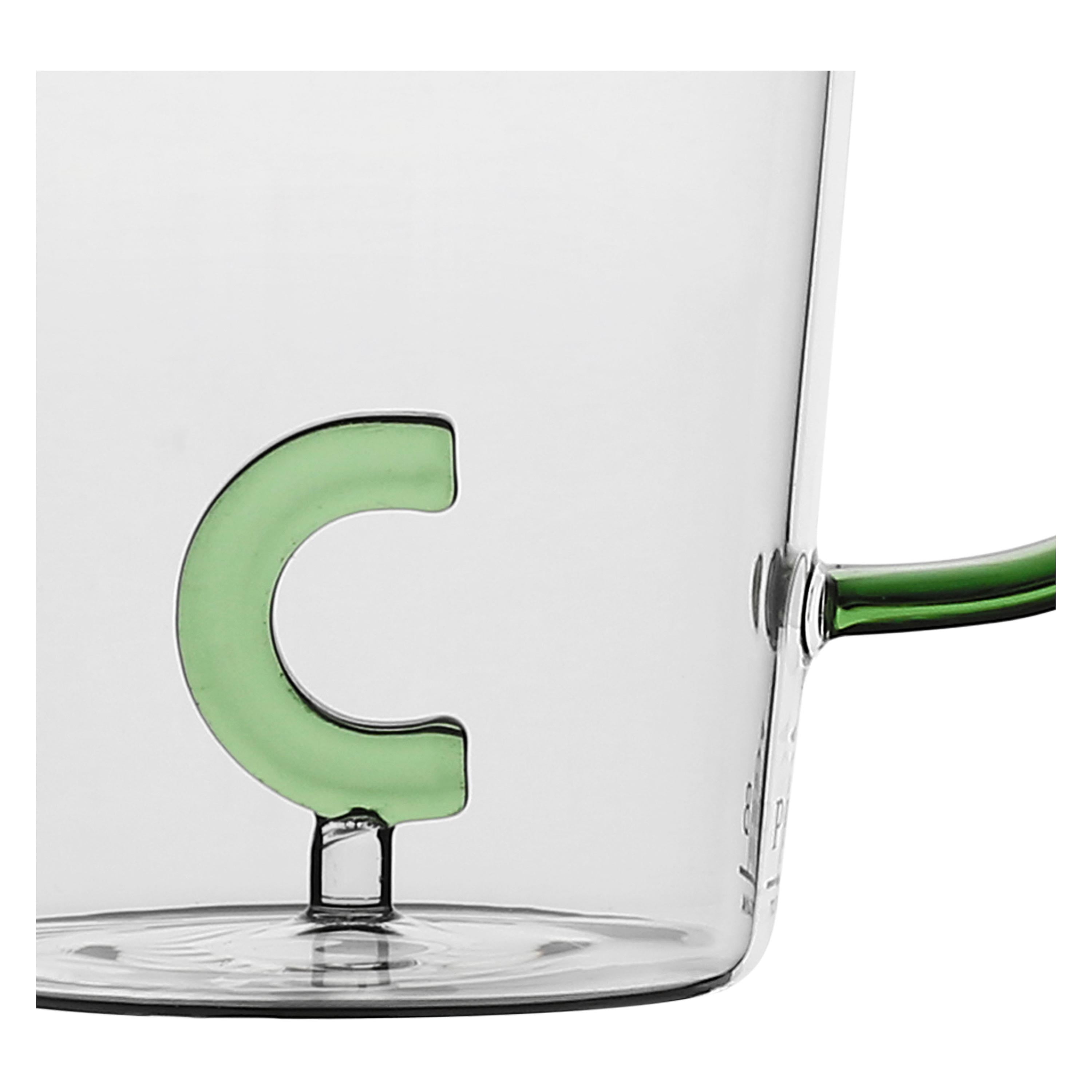 Set da 3, Tazza Borosilicato C, Allalettera - Vetro borosilicato, 440 cc