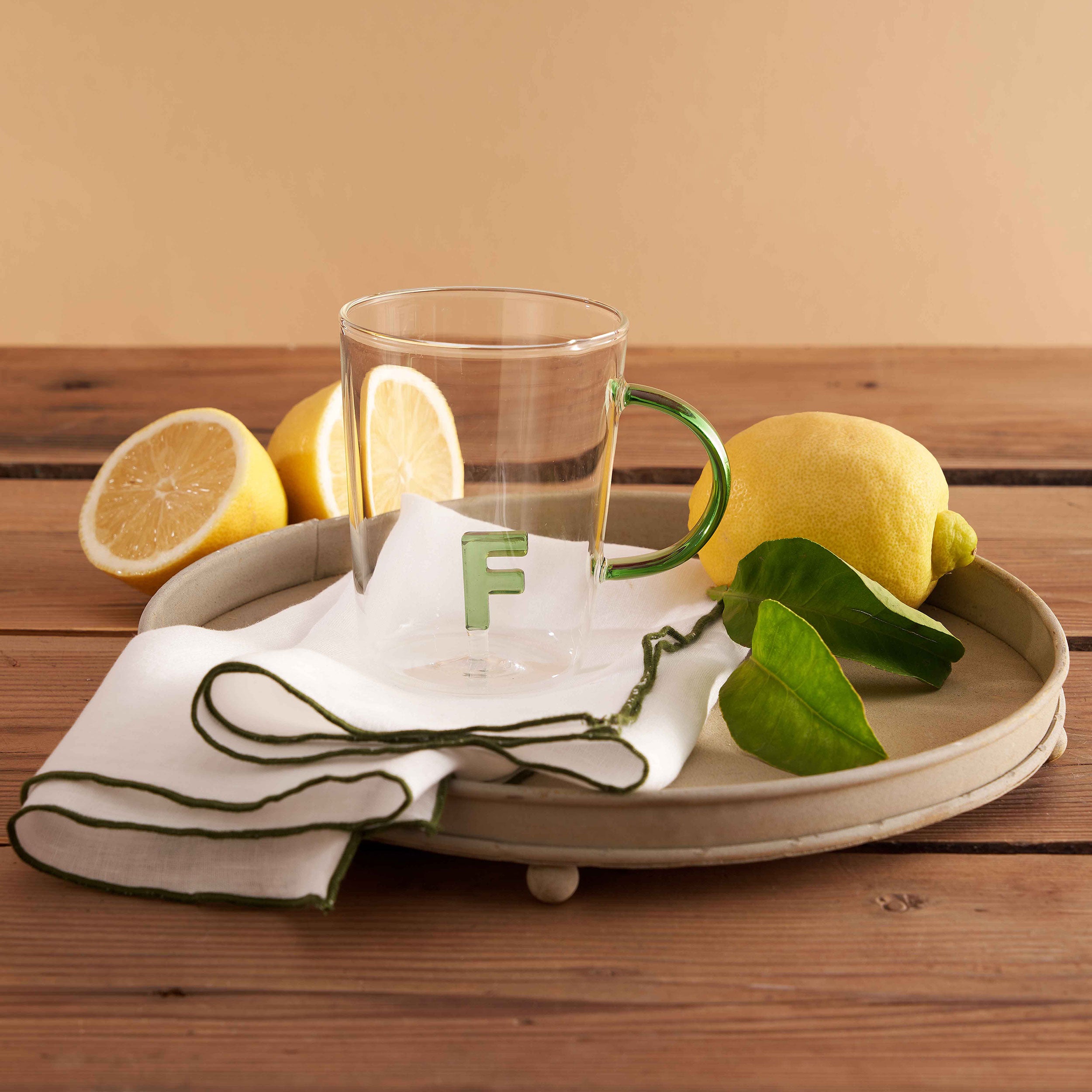 Set da 3, Tazza Borosilicato F, Allalettera - Vetro borosilicato, 440 cc