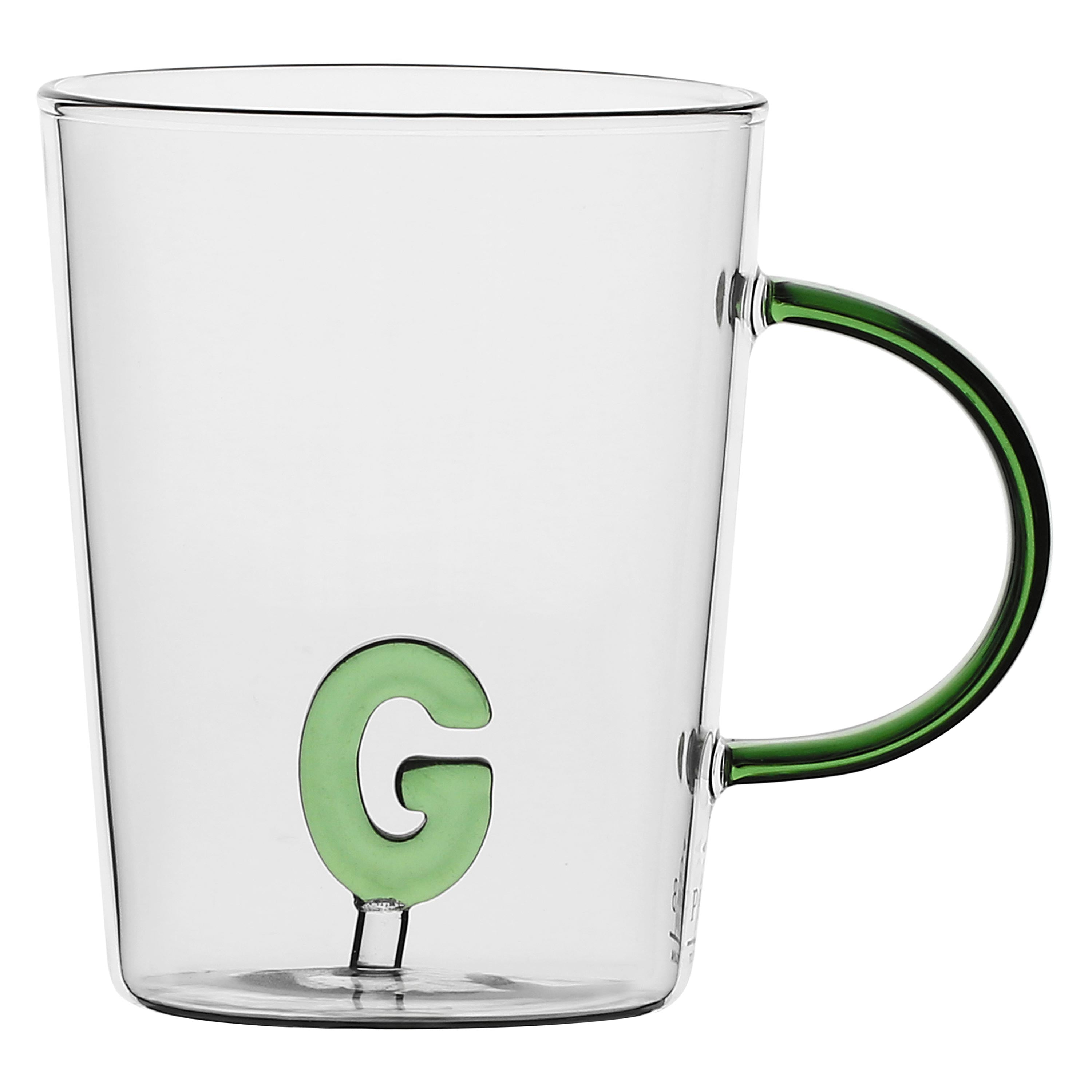 Set da 3, Tazza Borosilicato G, Allalettera - Vetro borosilicato, 440 cc