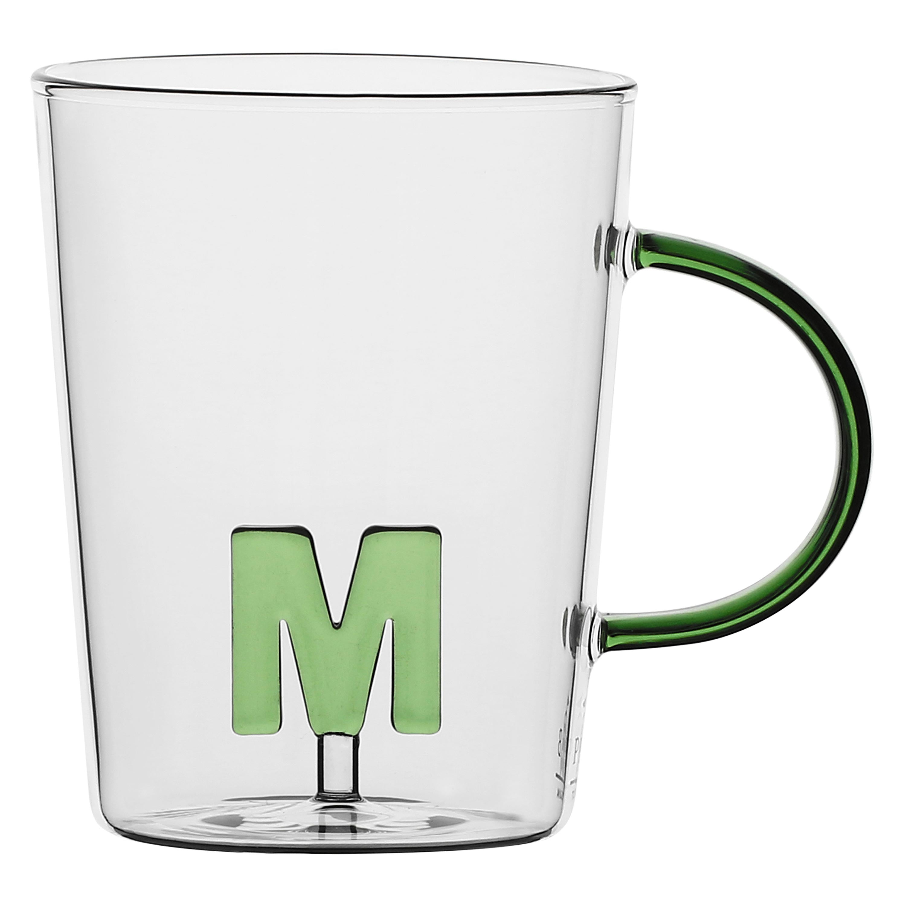 Set da 3, Tazza Borosilicato M, Allalettera - Vetro borosilicato, 440 cc