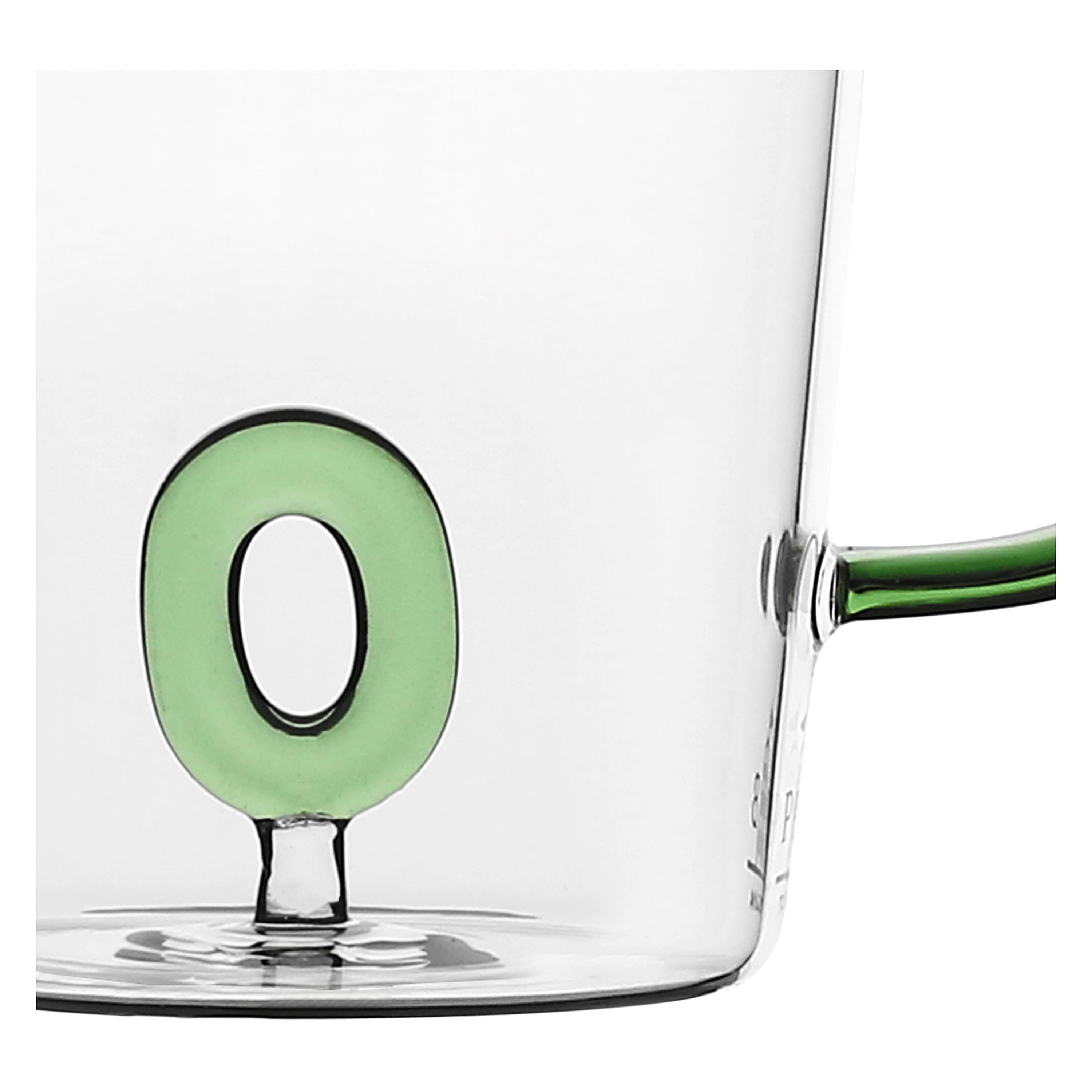 Set da 3, Tazza Borosilicato O, Allalettera - Vetro borosilicato, 440 cc