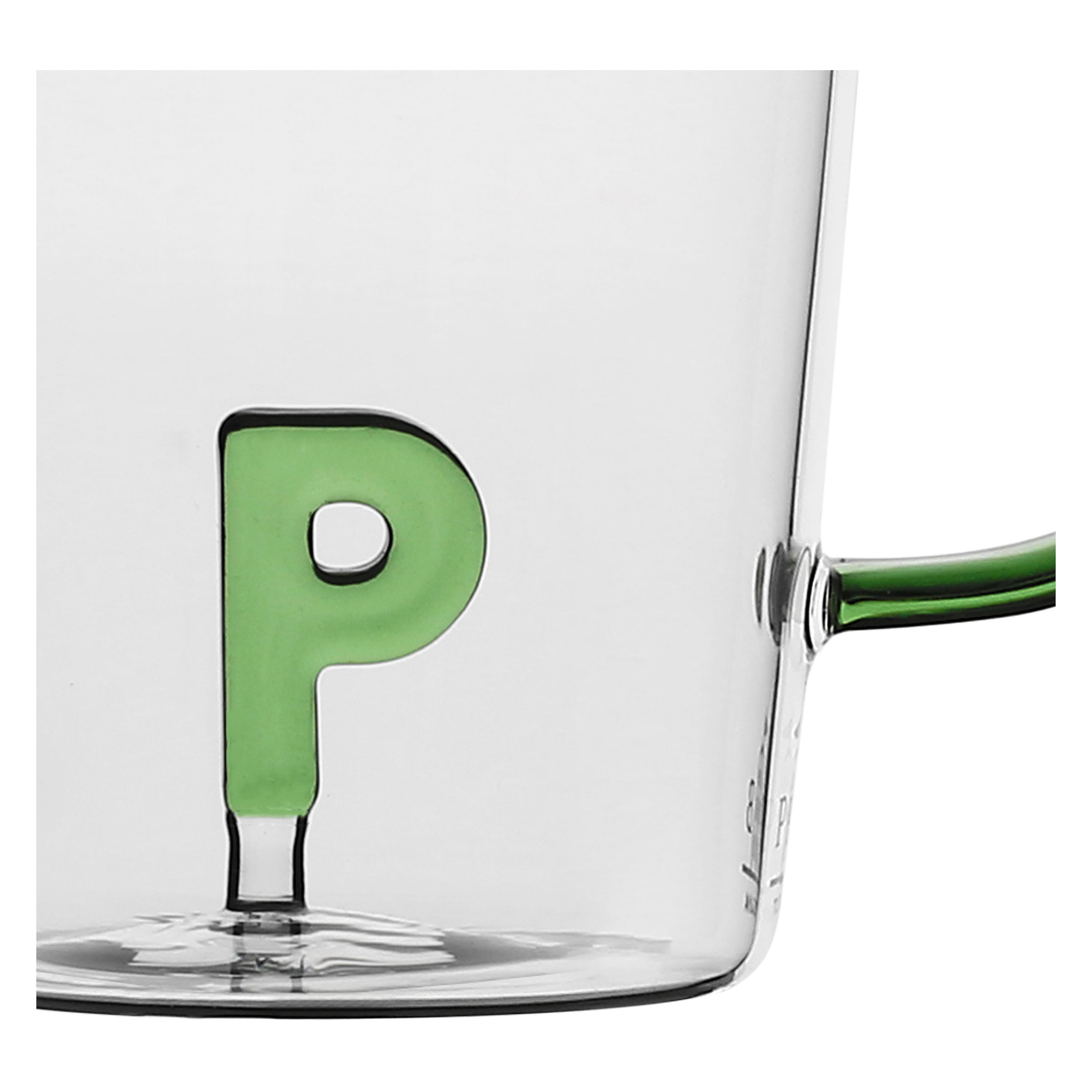 Set da 3, Tazza Borosilicato P, Allalettera - Vetro borosilicato, 440 cc