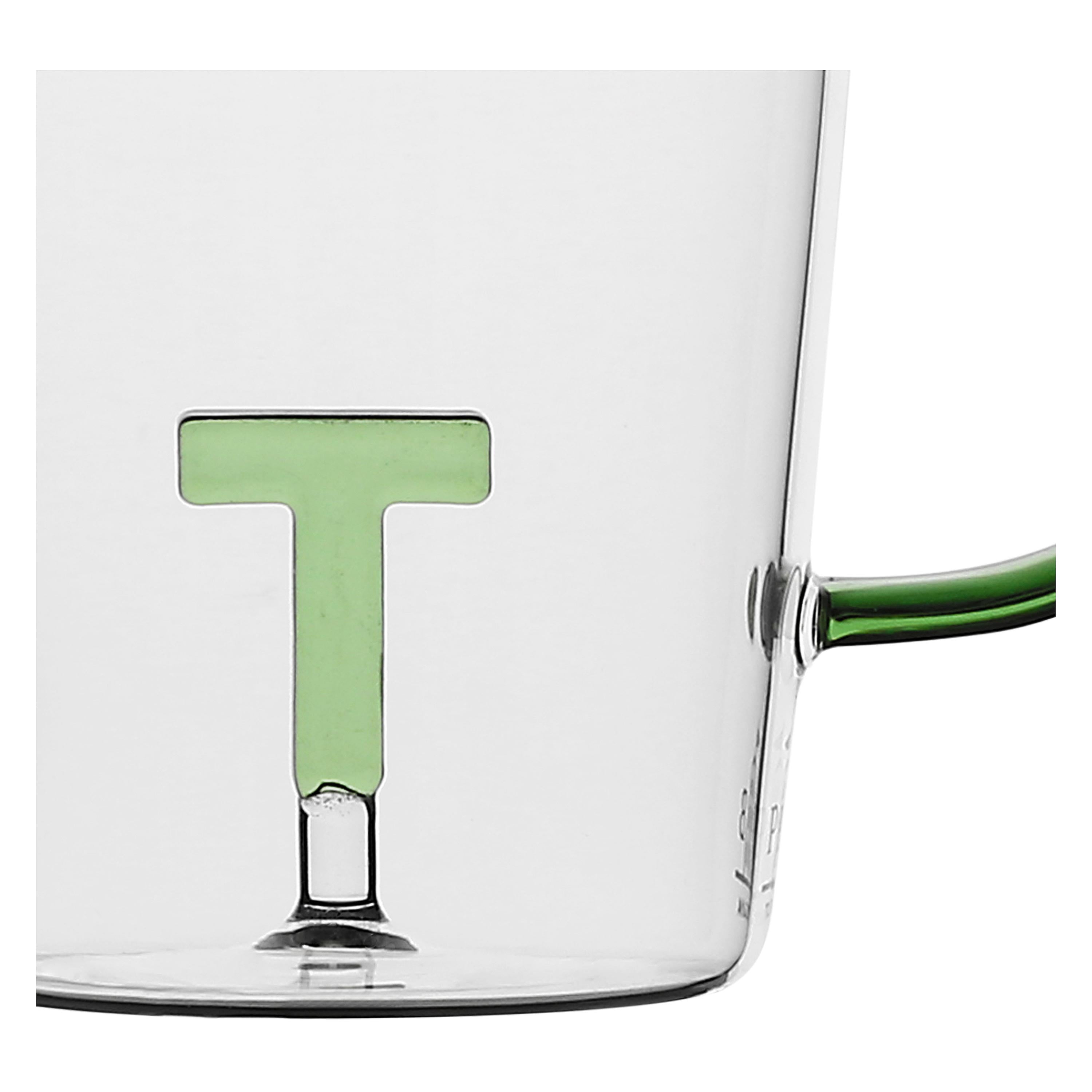 Set da 3, Tazza Borosilicato T, Allalettera - Vetro borosilicato, 440 cc