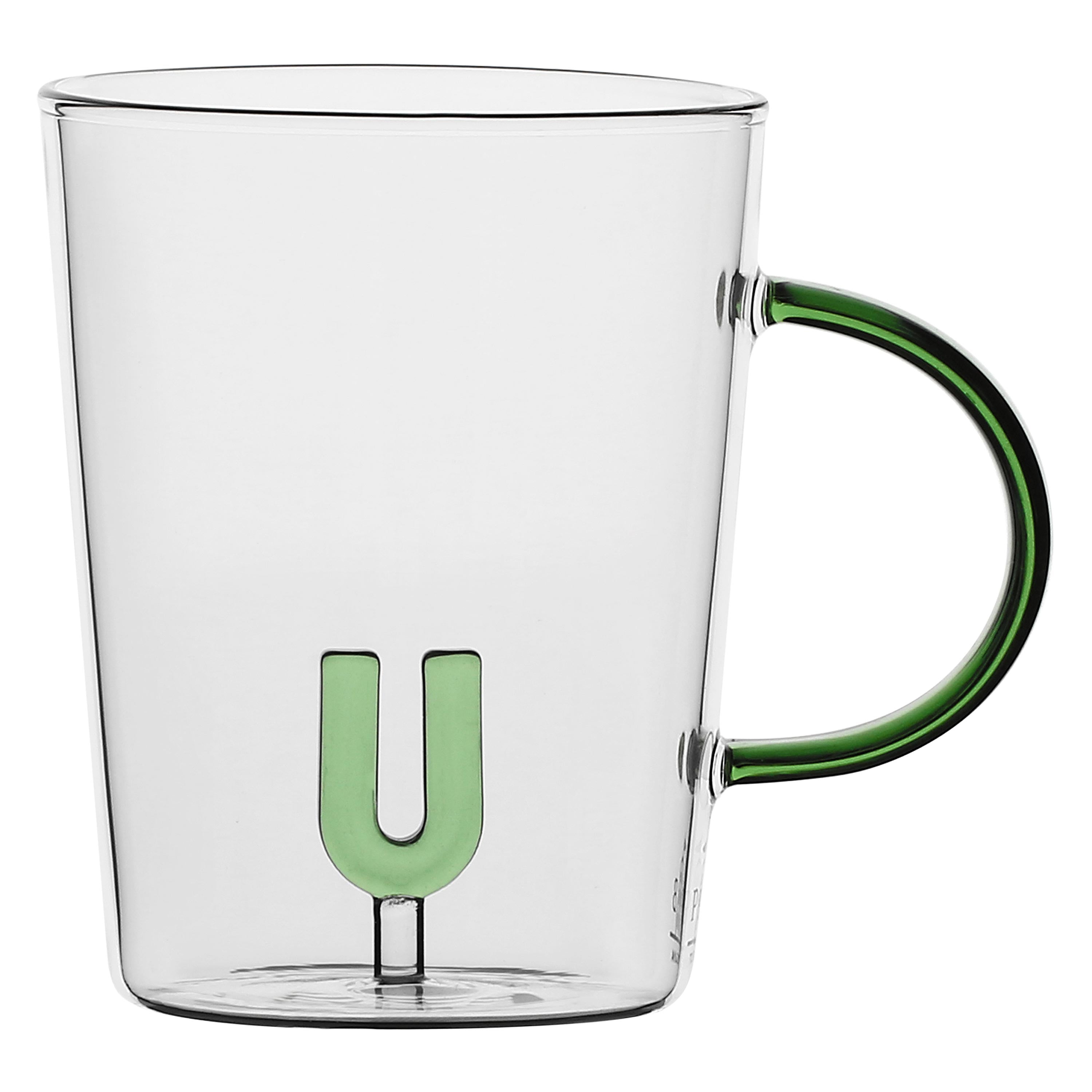 Set da 3, Tazza Borosilicato U, Allalettera - Vetro borosilicato, 440 cc