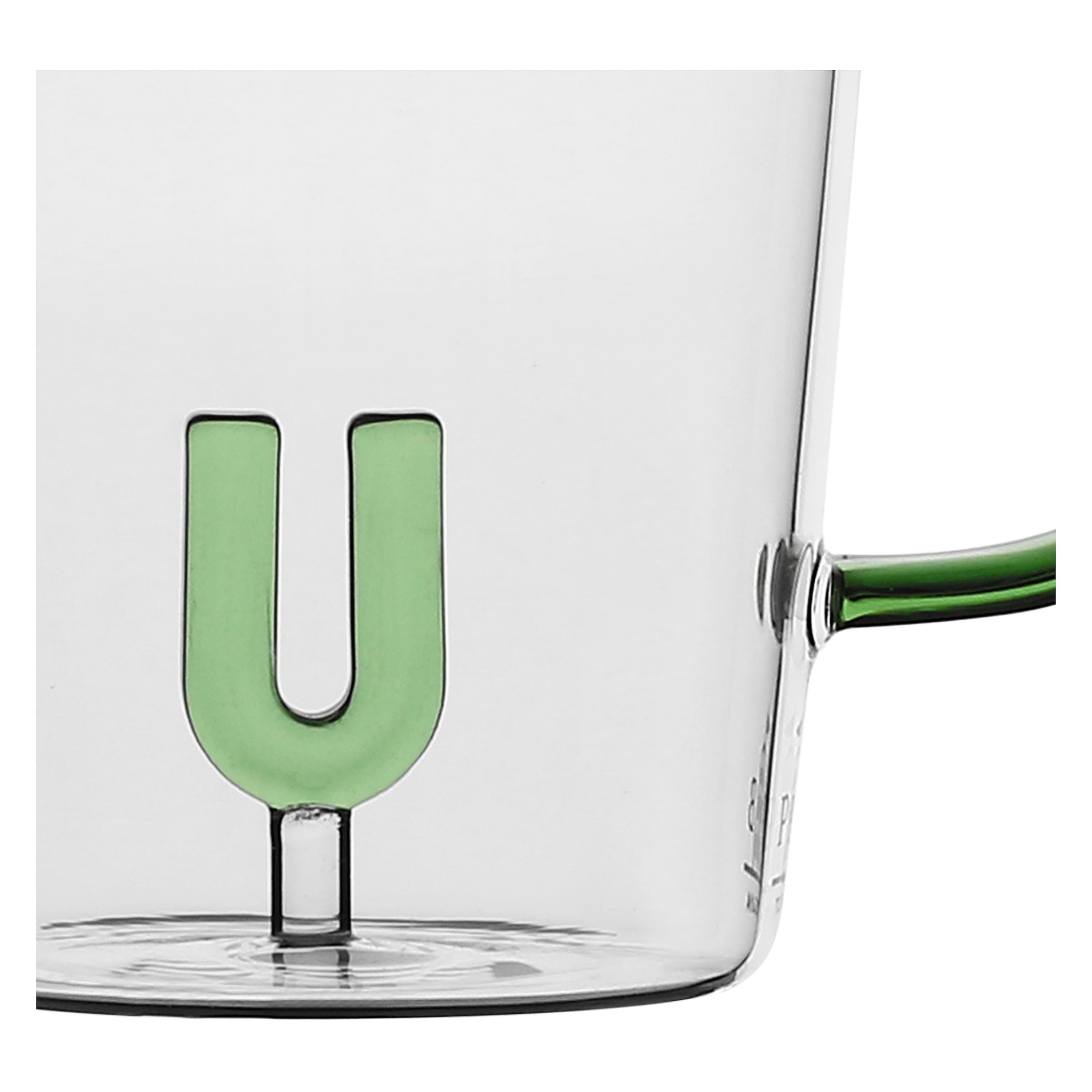 Set da 3, Tazza Borosilicato U, Allalettera - Vetro borosilicato, 440 cc