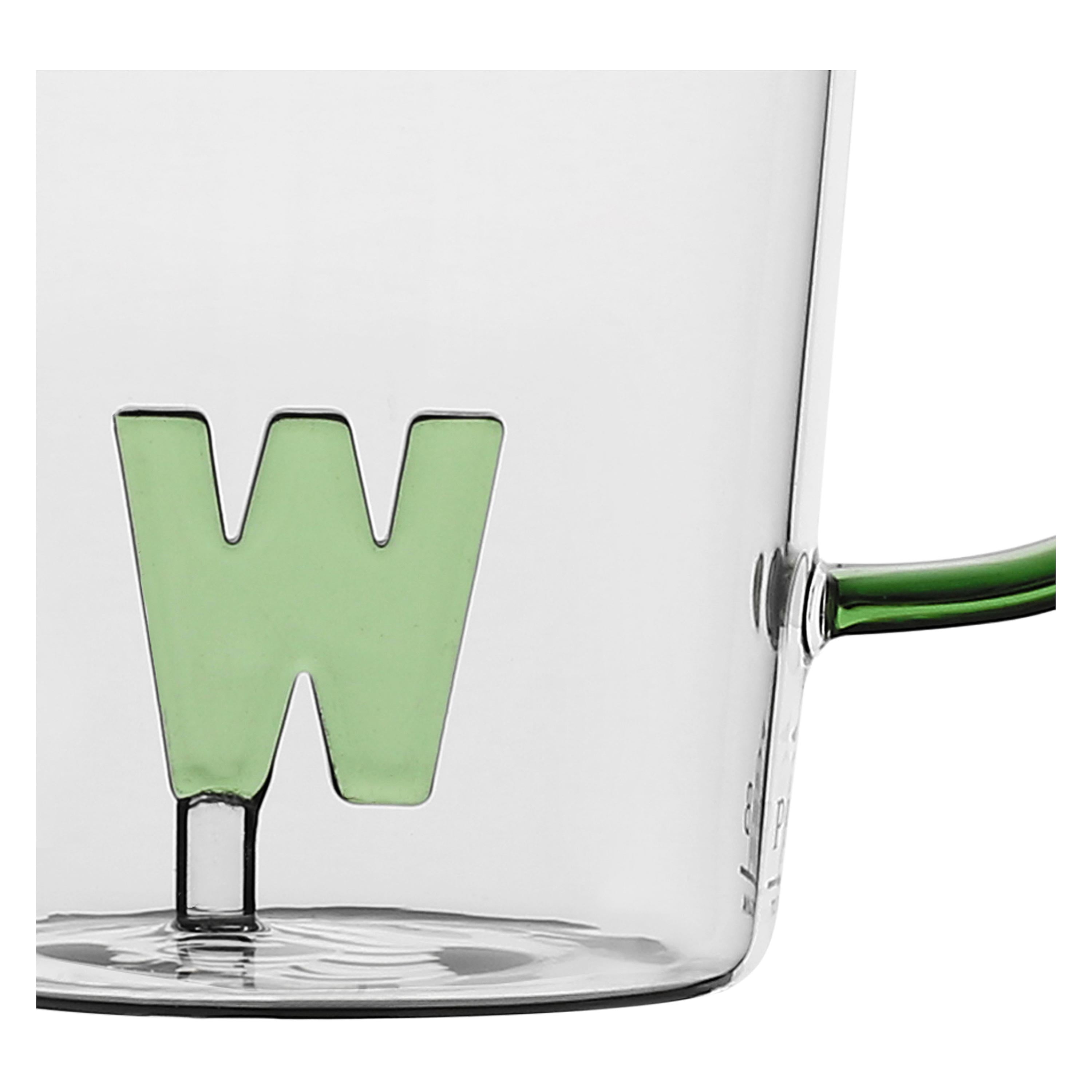 Set da 3, Tazza Borosilicato W, Allalettera - Vetro borosilicato, 440 cc