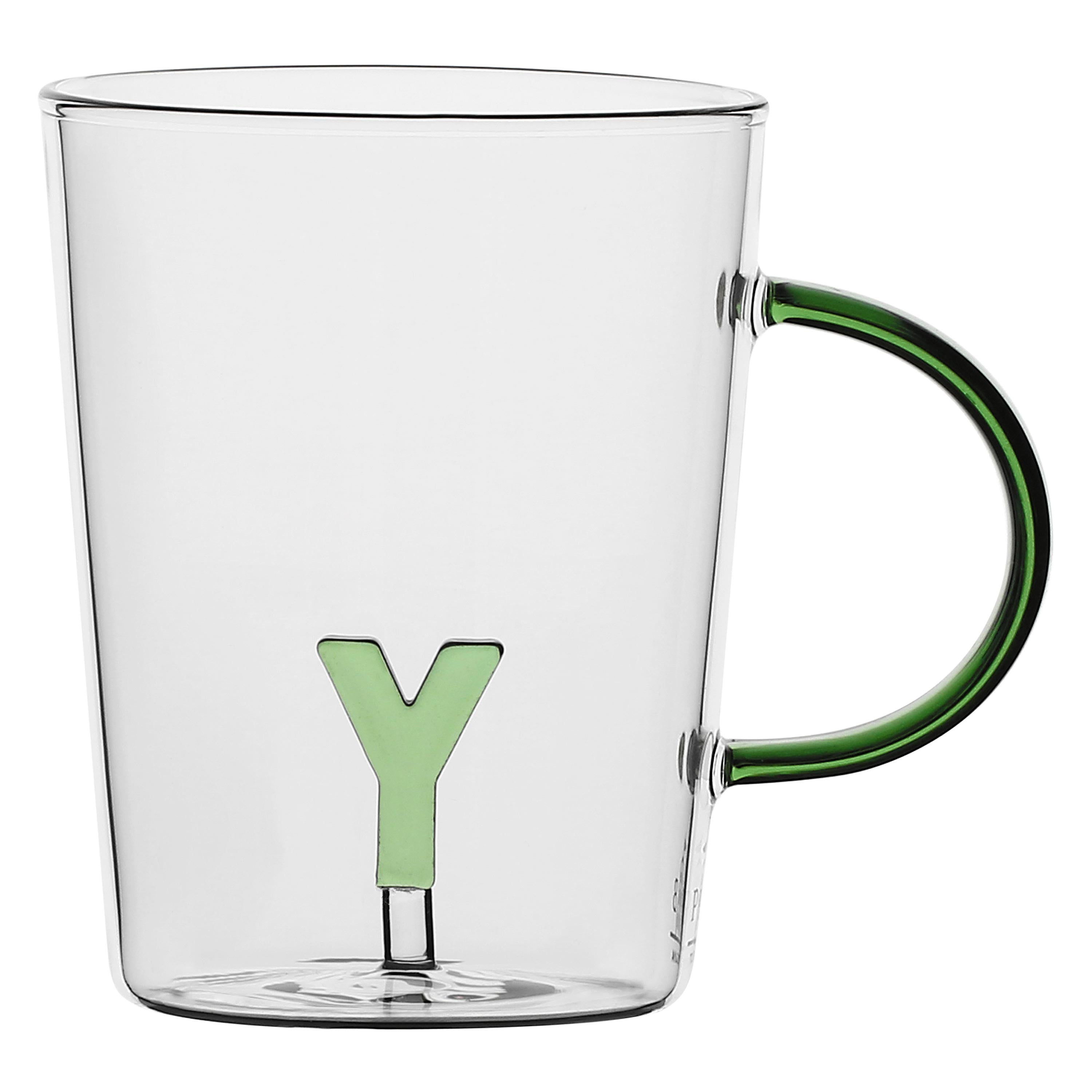 Set da 3, Tazza Borosilicato Y, Allalettera - Vetro borosilicato, 440 cc
