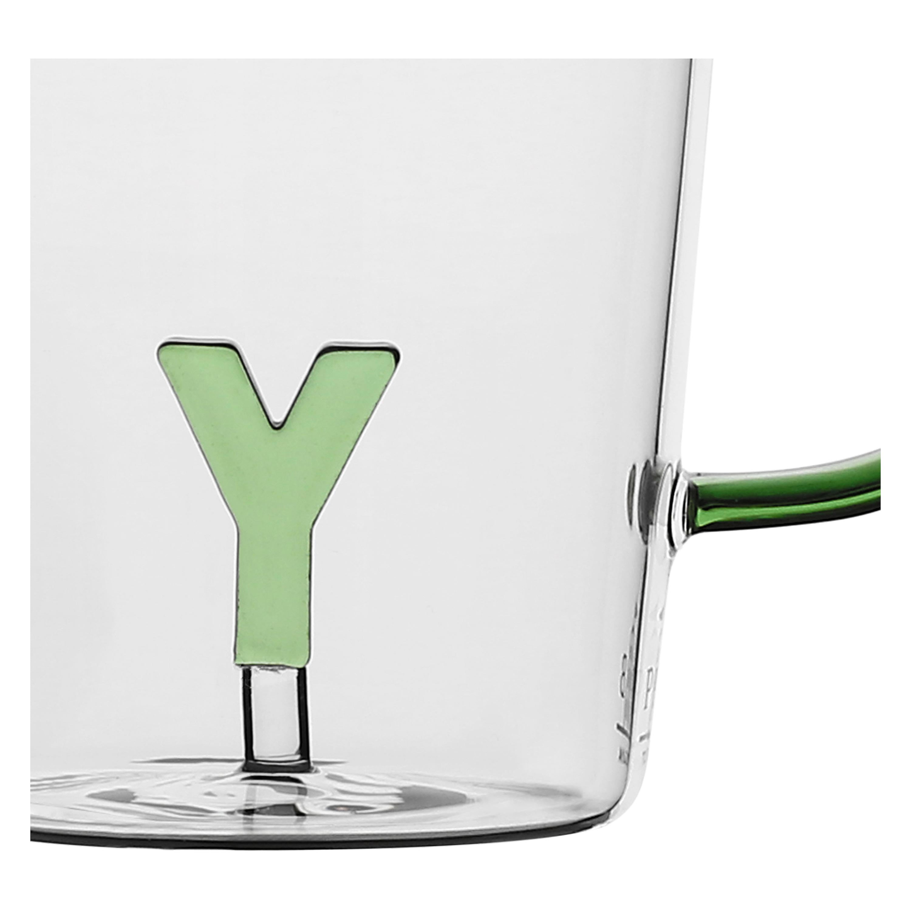 Set da 3, Tazza Borosilicato Y, Allalettera - Vetro borosilicato, 440 cc