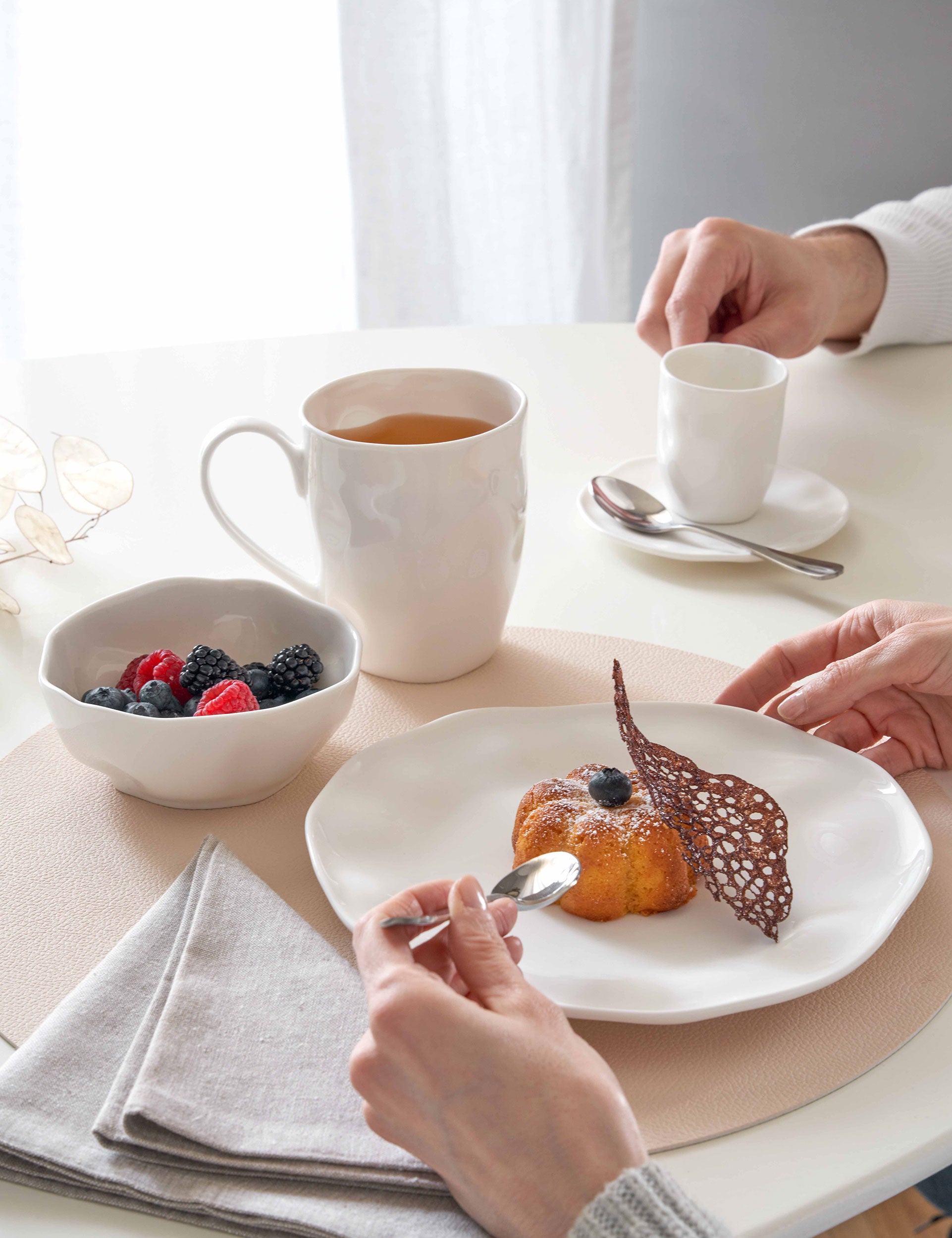 Set da 6, Piatto Frutta, Lunia - Porcellana, 21,5 cm