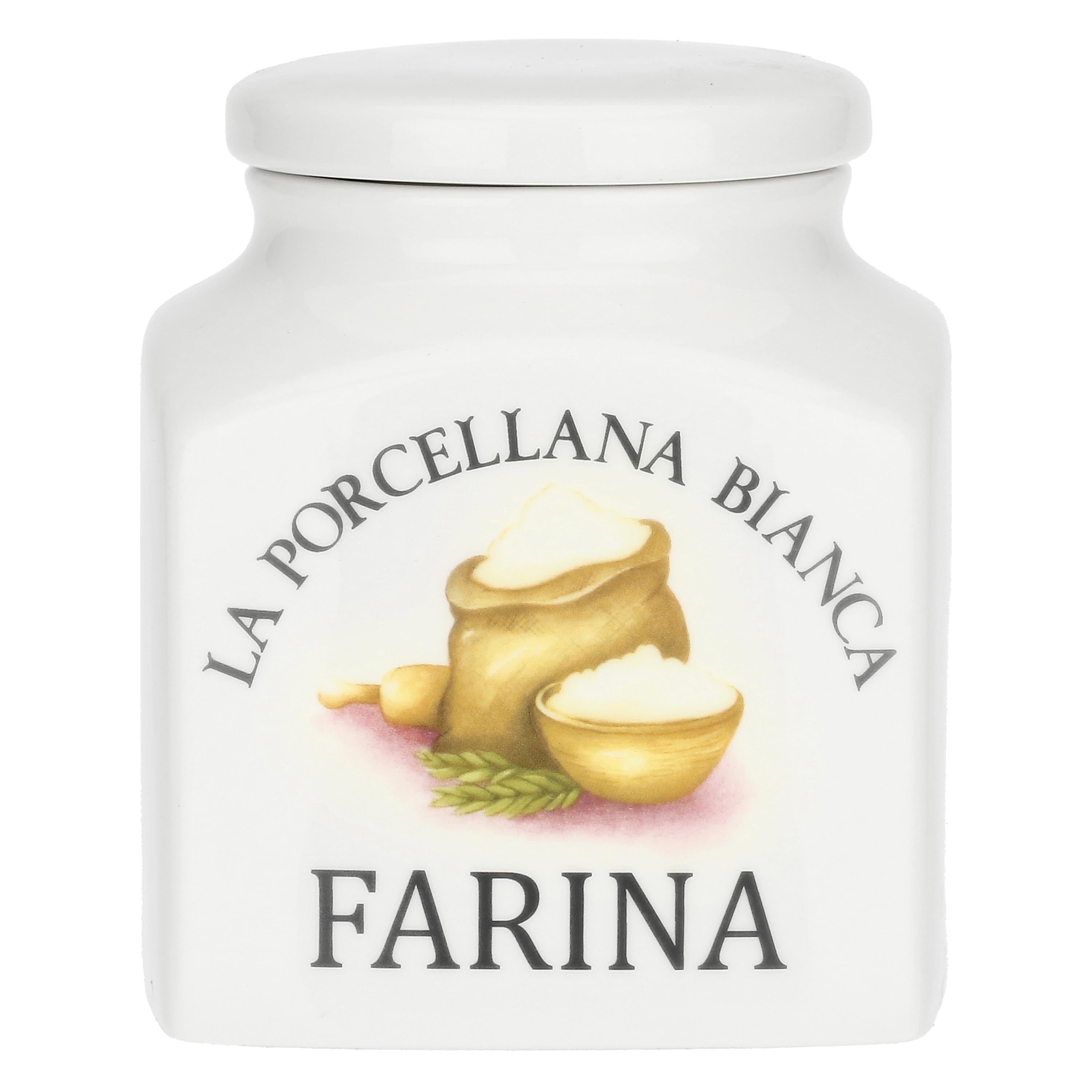 Barattolo Farina, Conserva - Porcellana, 1,1 l