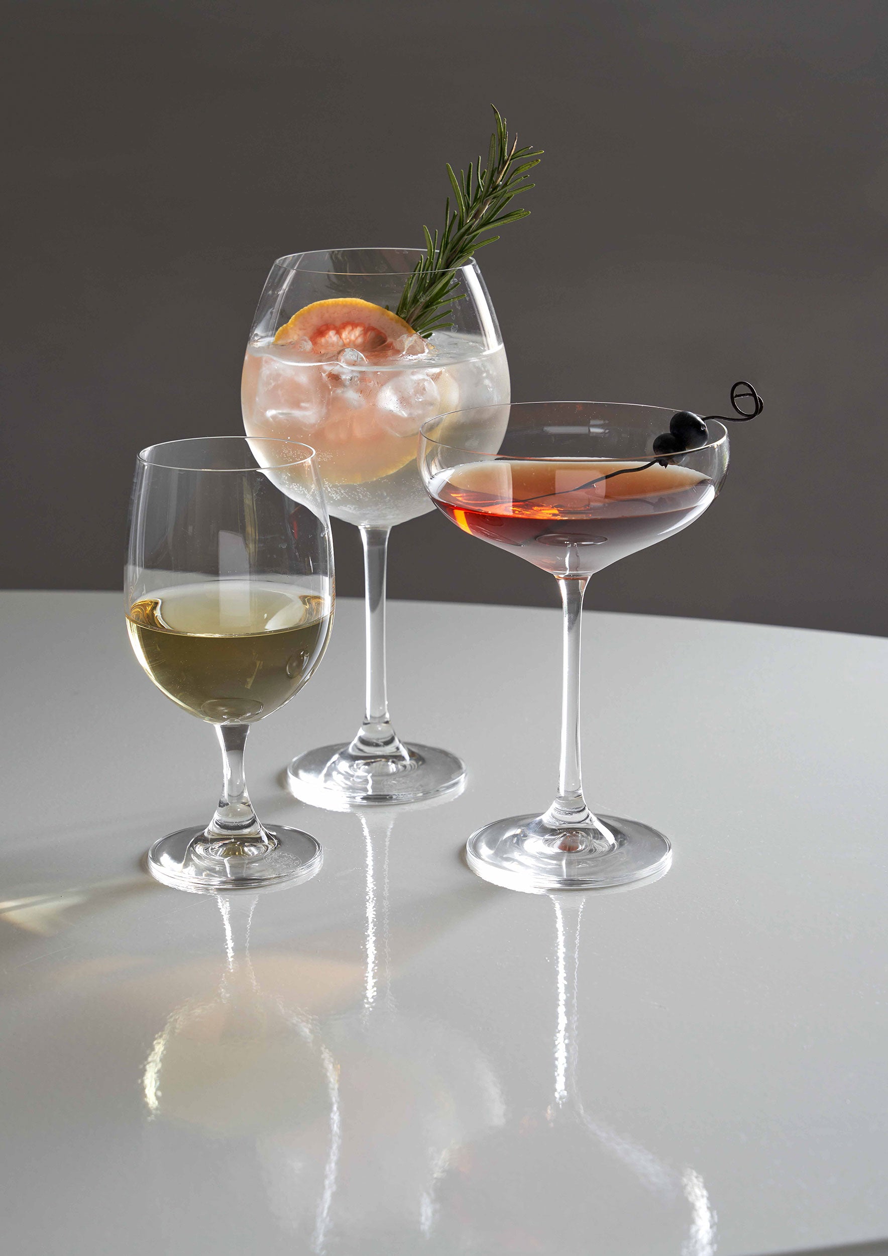 Set da 6, Calice Basso Acqua Vino, Novello - Vetro, 425 ml