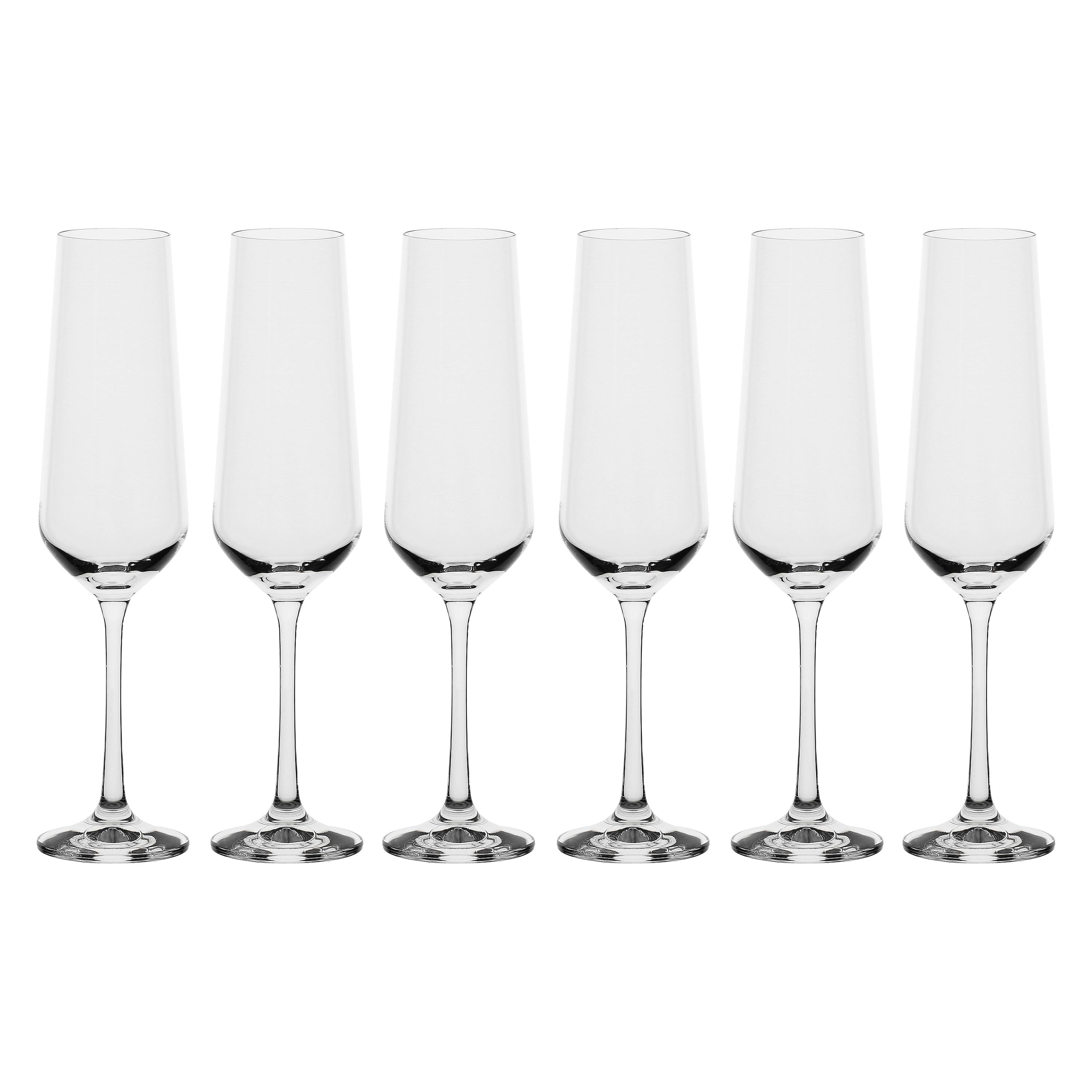 Set da 6, Flute, Riserva - Vetro, 180 ml