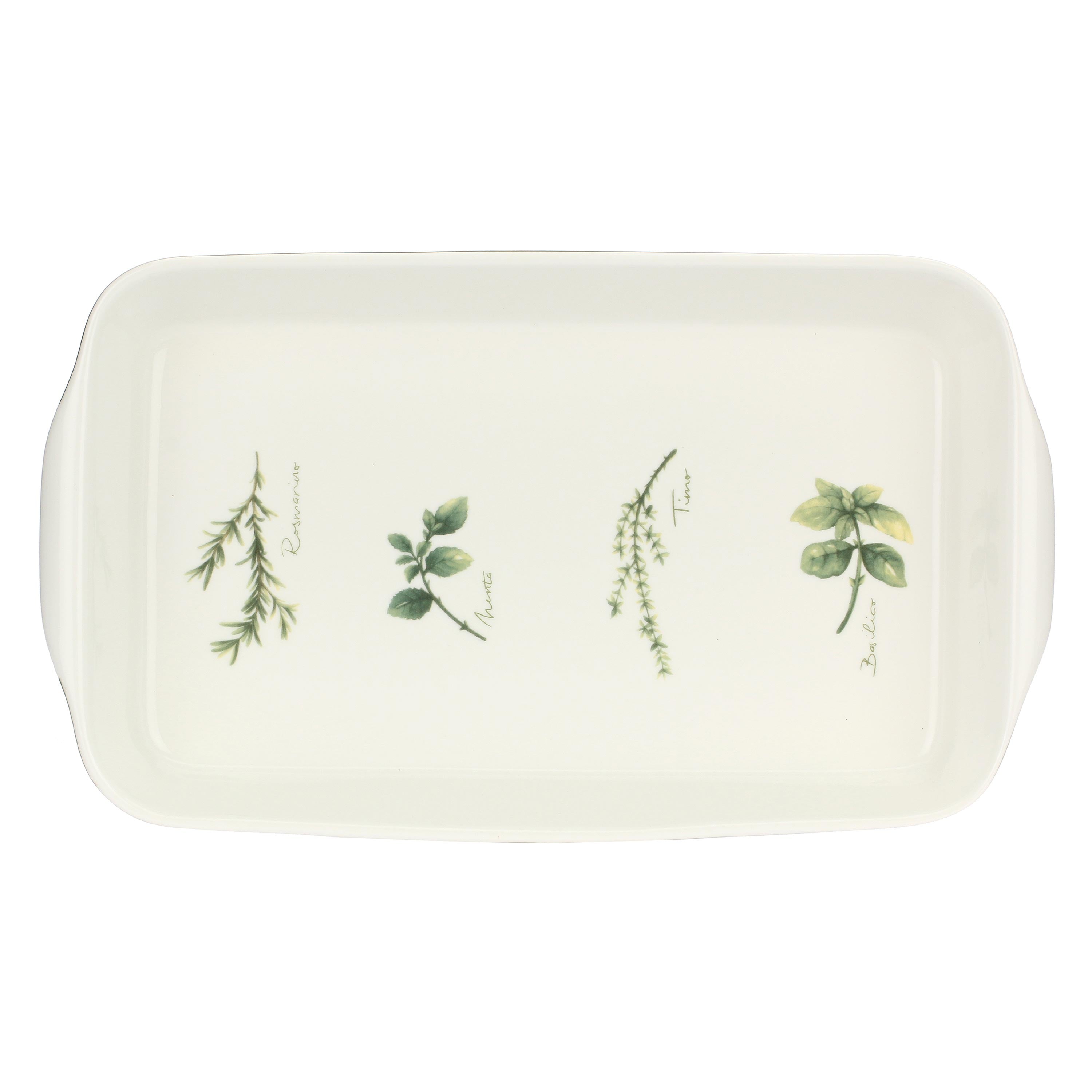 Teglia Rettangolare, Coltivia - Porcellana, 39,5x23,5x6 cm
