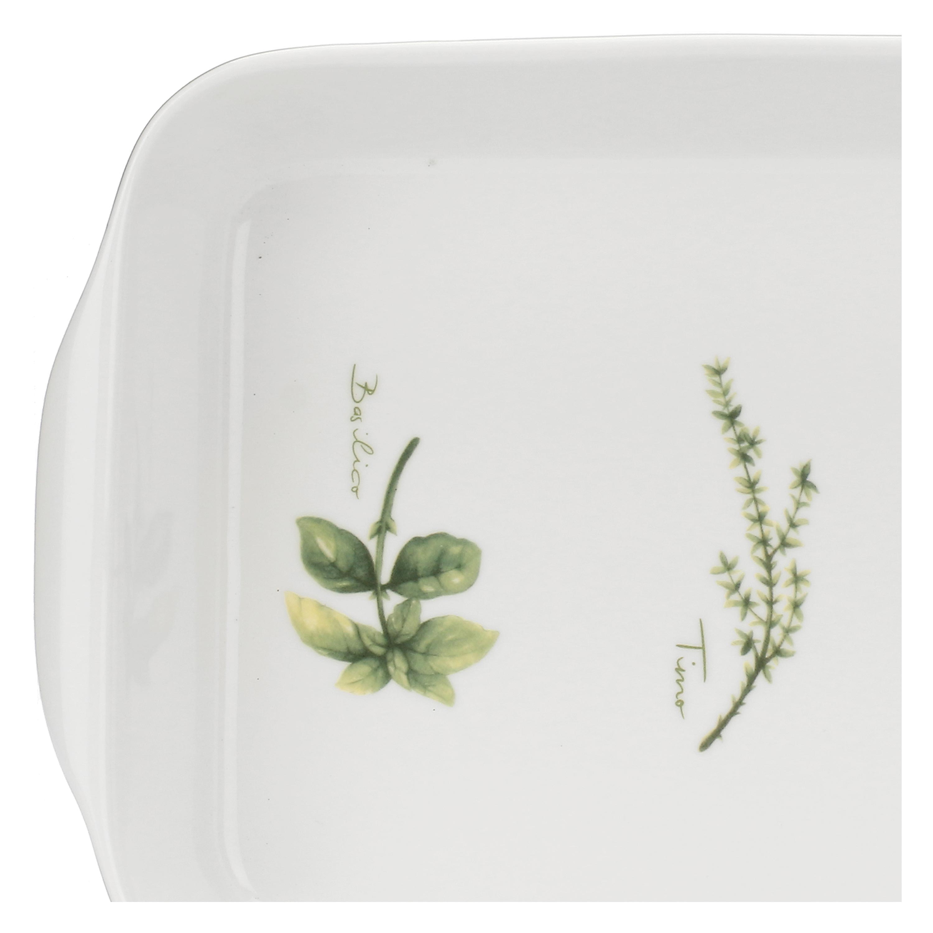 Teglia Rettangolare, Coltivia - Porcellana, 39,5x23,5x6 cm