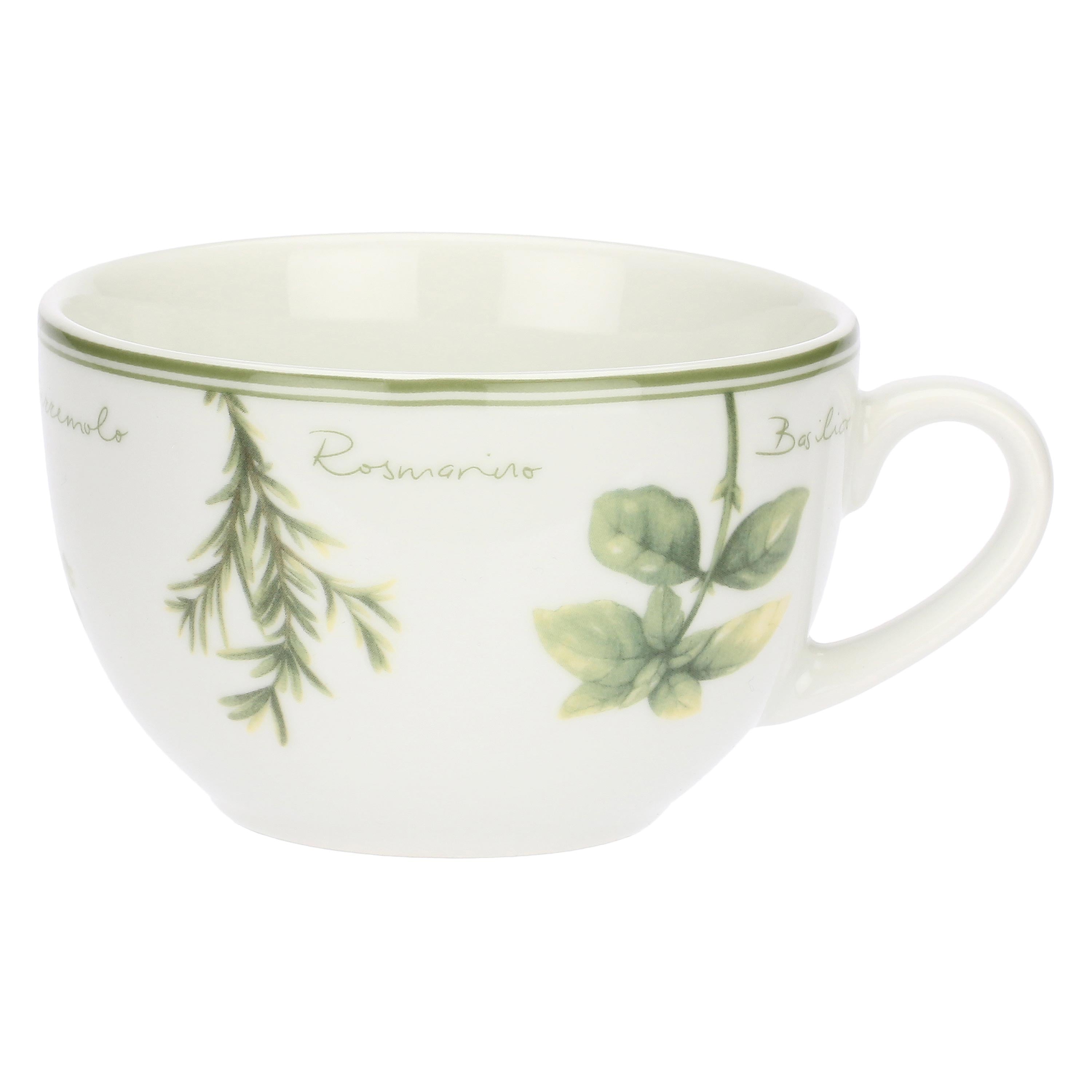 Set da 6, Tazza Colazione, Coltivia - Porcellana, 450 ml