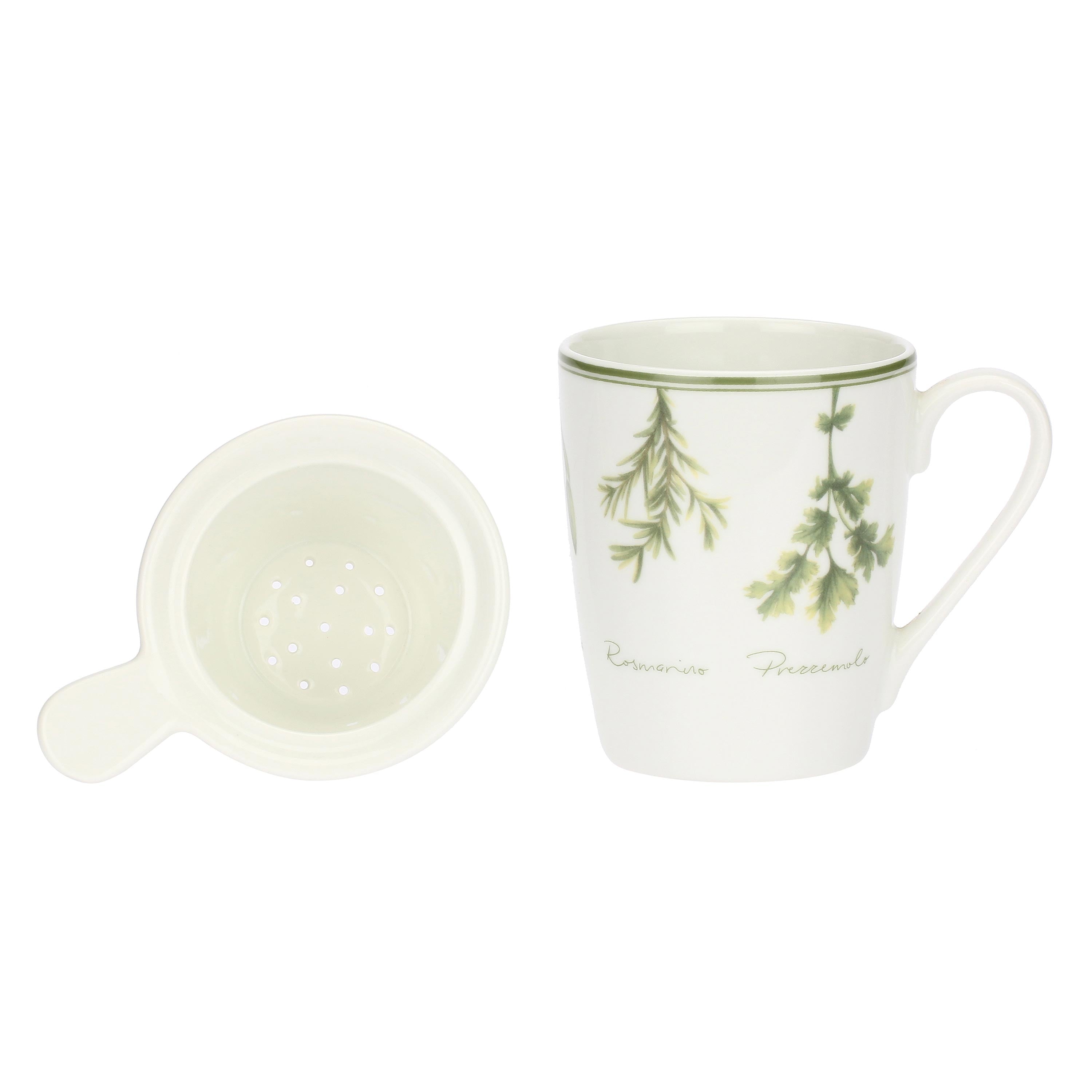 Set da 6, Tisaniera, Coltivia - Porcellana, 350 ml