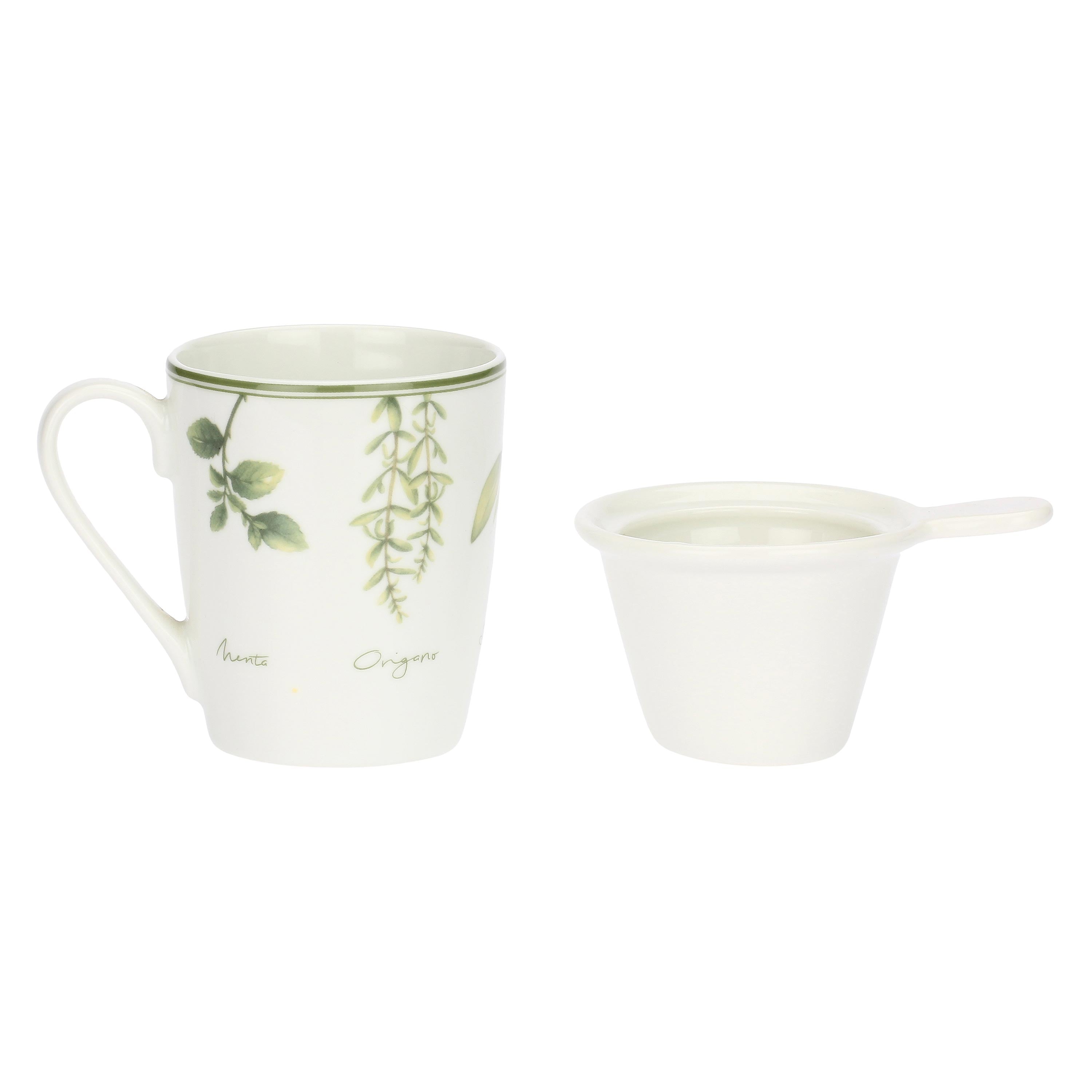 Set da 6, Tisaniera, Coltivia - Porcellana, 350 ml