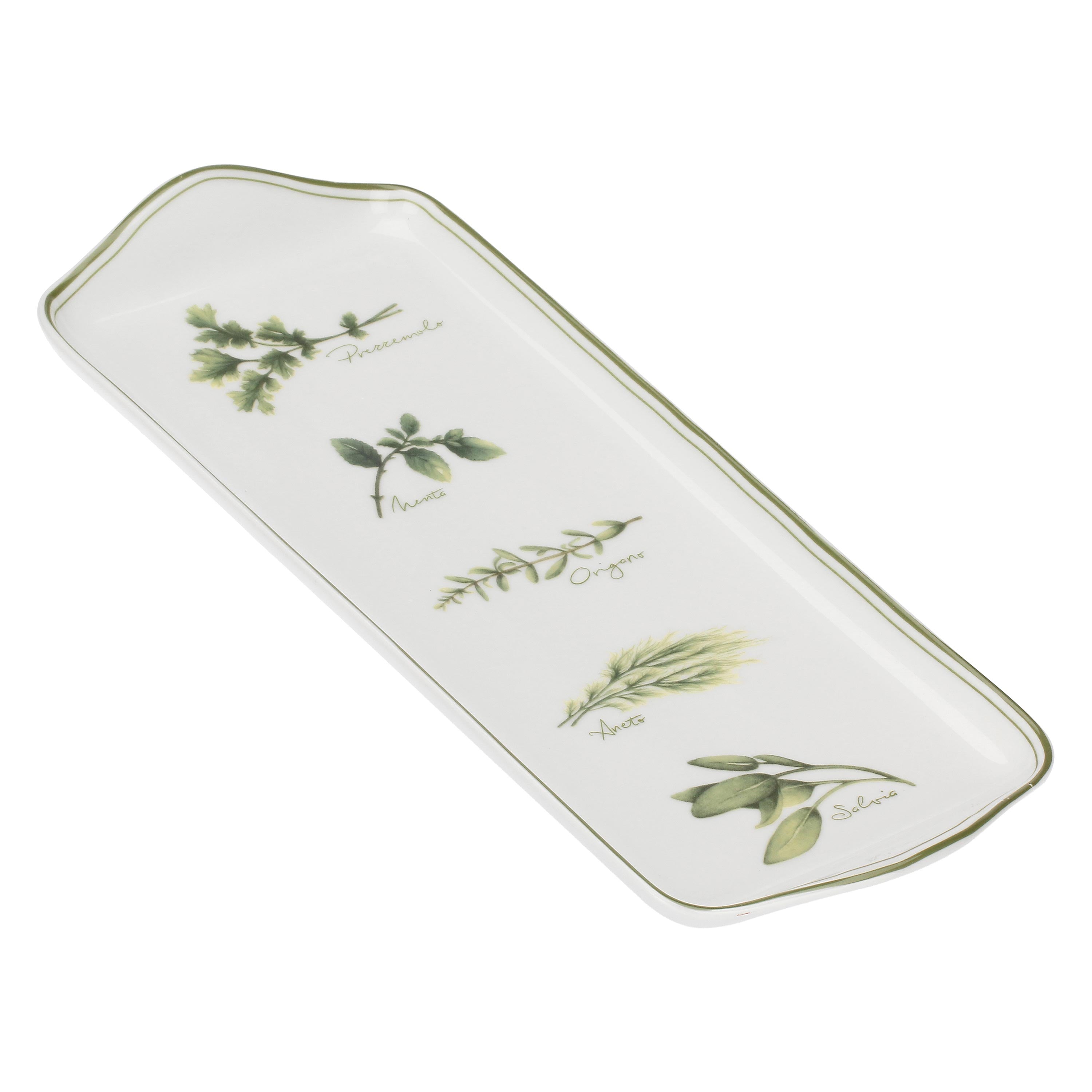 Rectangular Tray, Coltivia - Porcelain, 15 cm