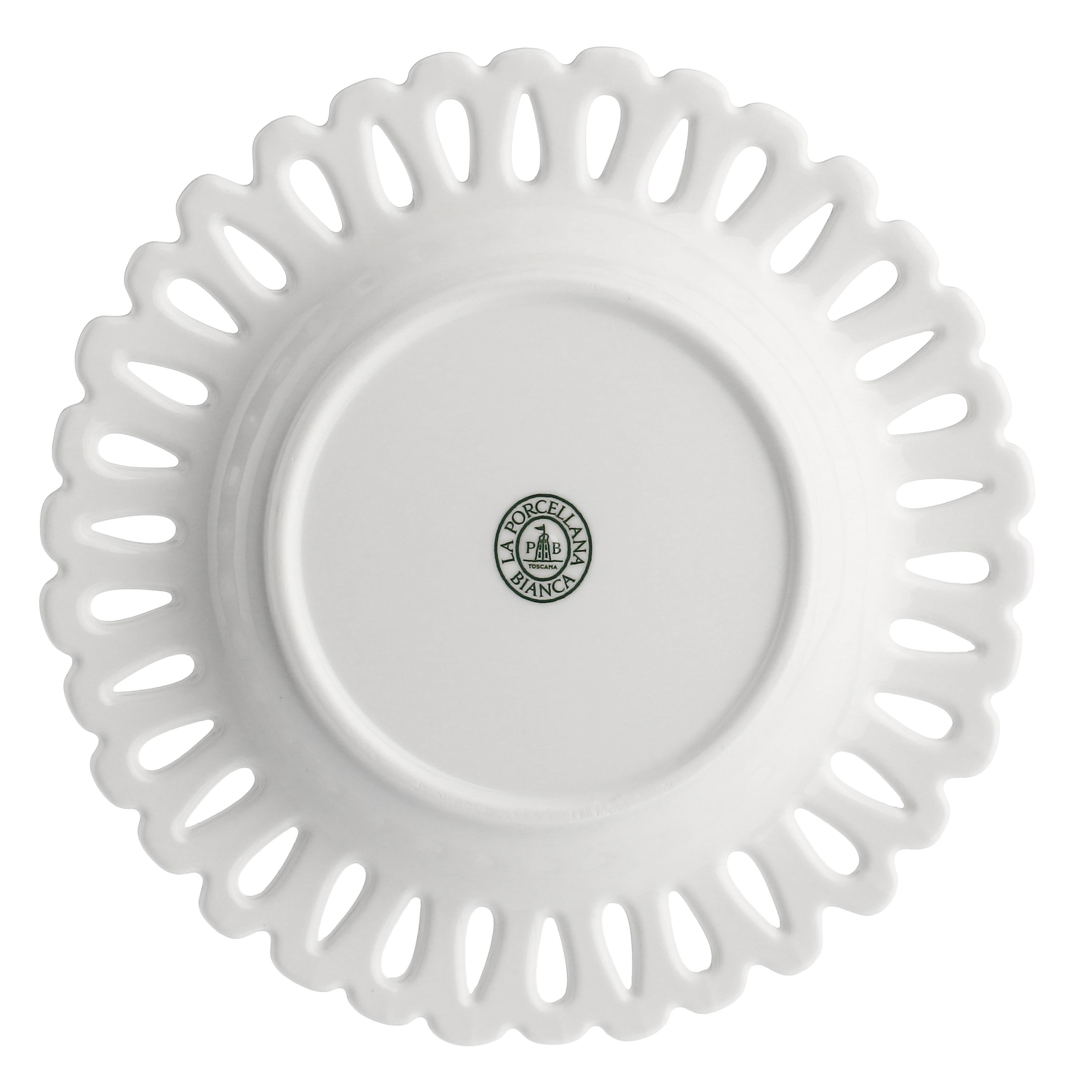 Piatto Frutta Traforato, Giulietta - Porcellana, 28 cm