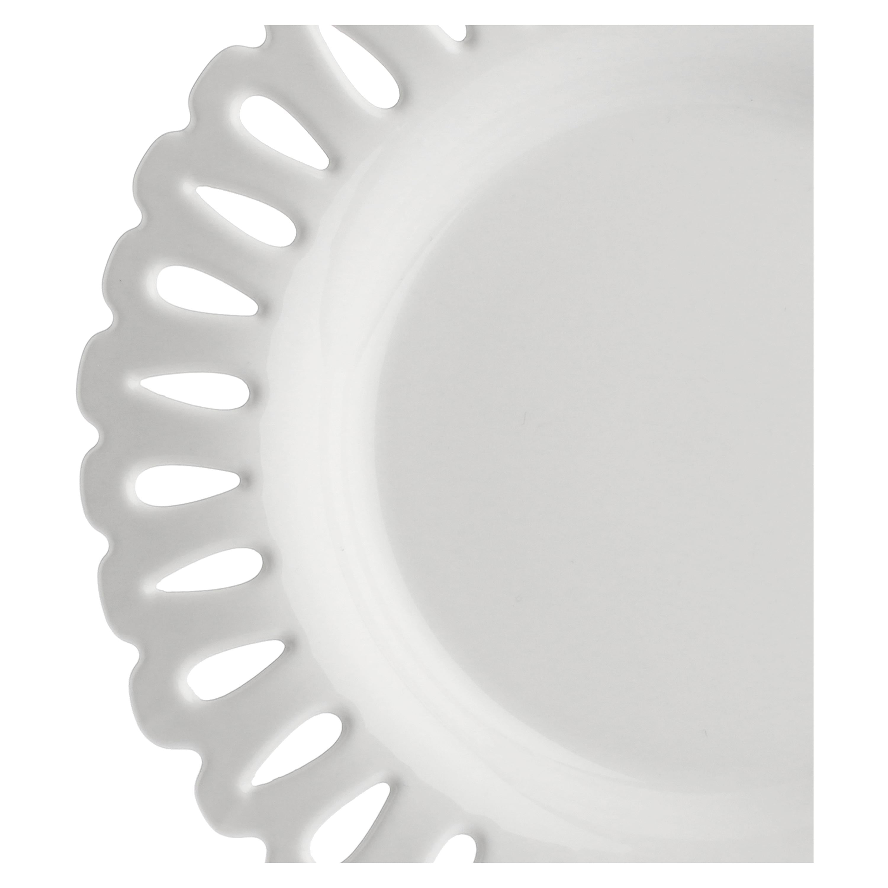 Piatto Frutta Traforato, Giulietta - Porcellana, 28 cm