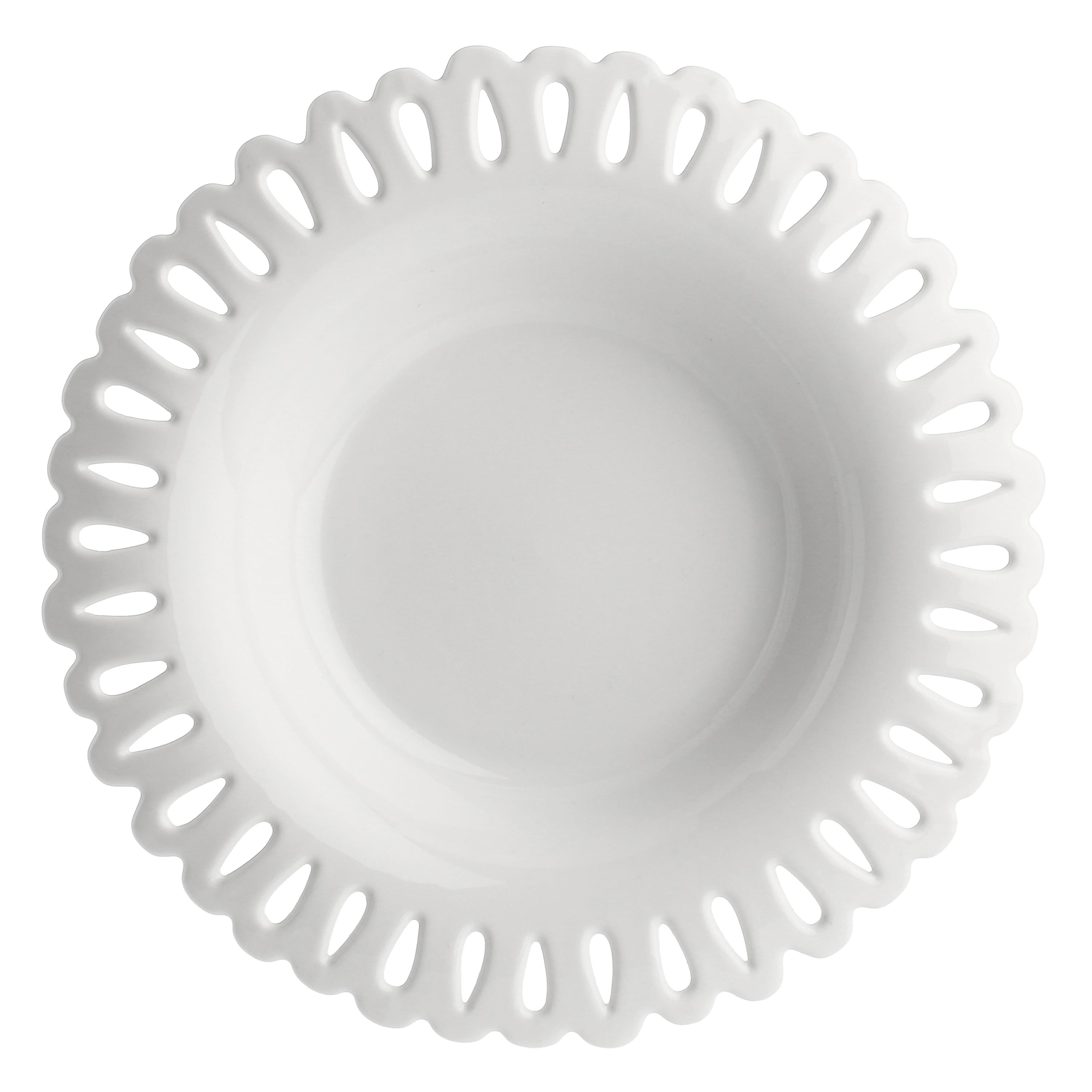 Piatto Fondo Traforato, Giulietta - Porcellana, 21 cm